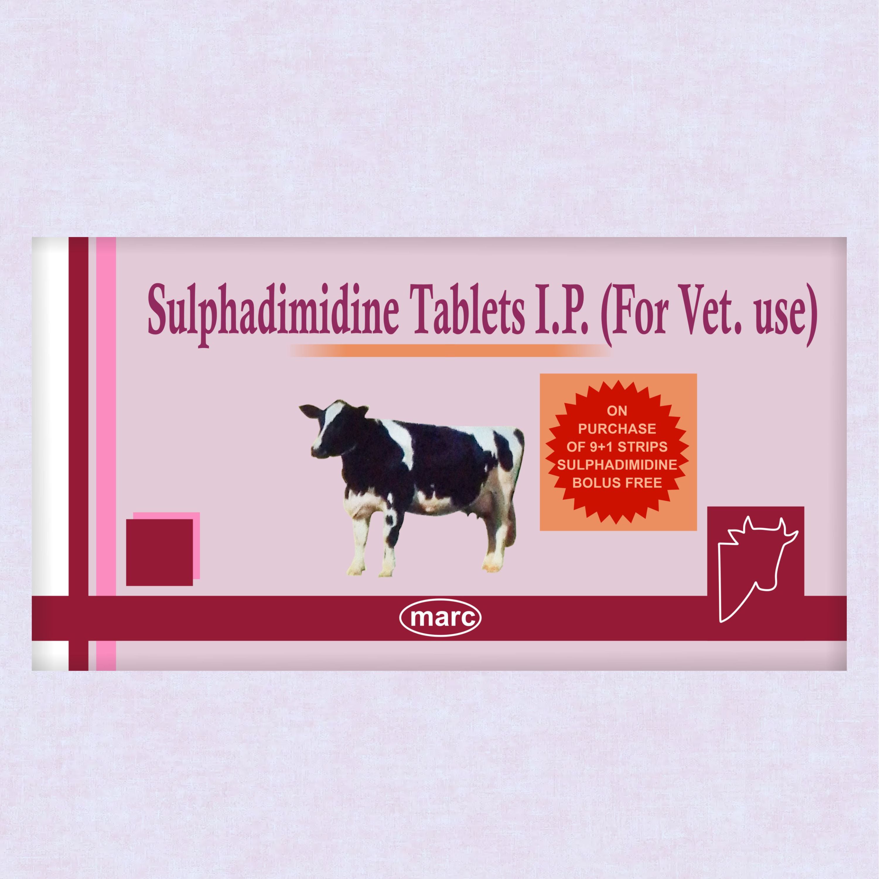 Marc Sulphadimidine Bolus – Broad-Spectrum Antimicrobial for Livestock