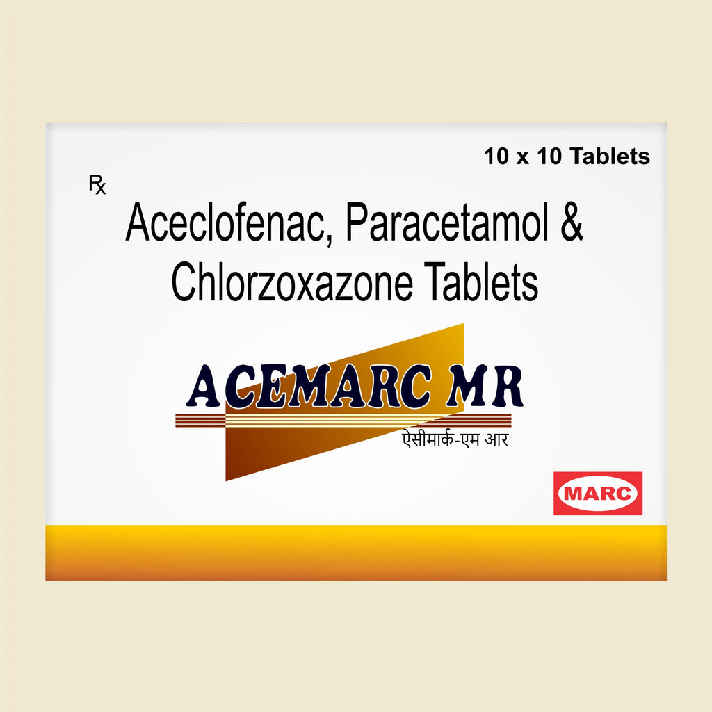 Acemarc MR Tablets – Fast Relief from Pain, Swelling & Muscle Spasms (1 Box)