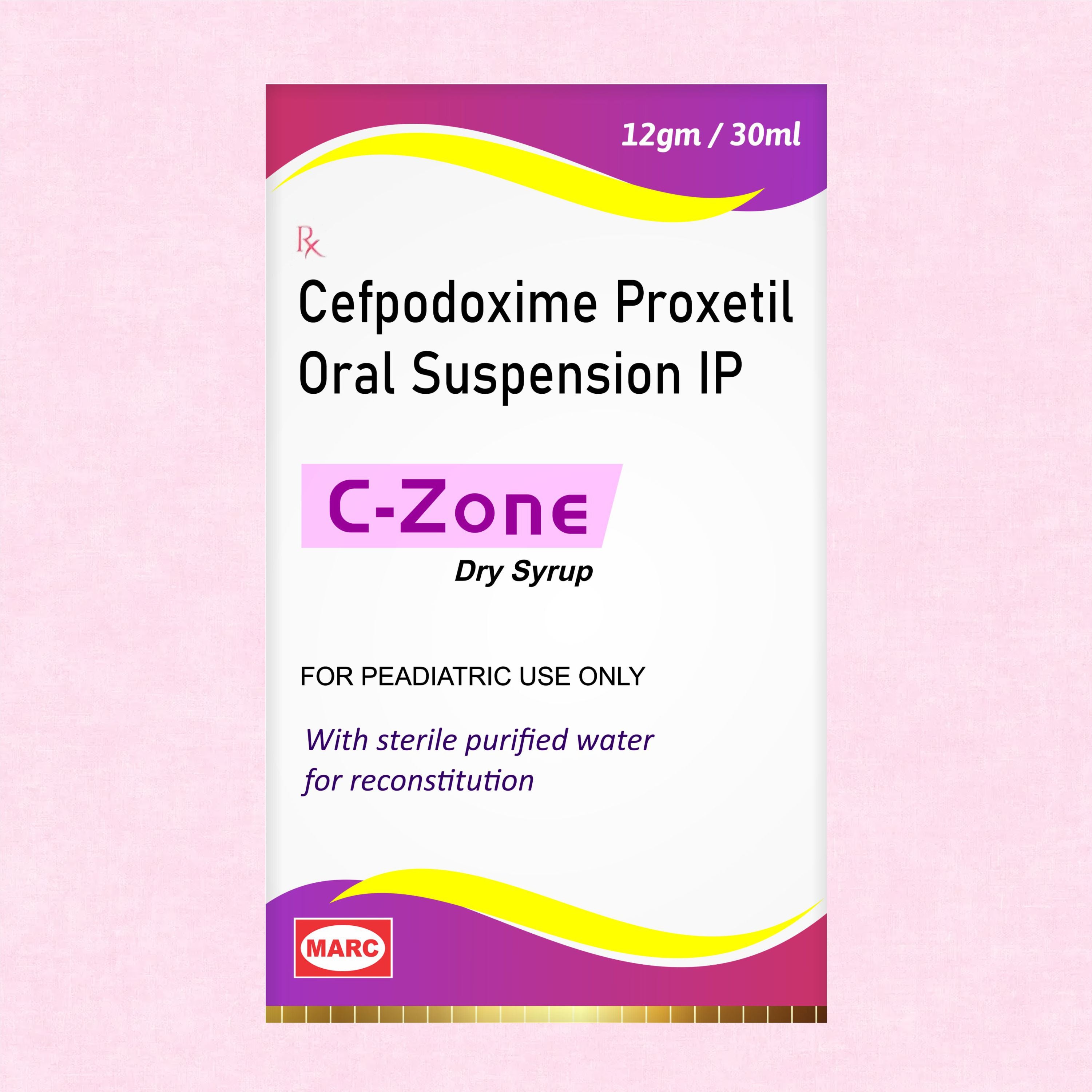 C Zone Dry Syrup – Gentle Pediatric Antibiotic for Kids’ Bacterial Infections (Pack of 6)