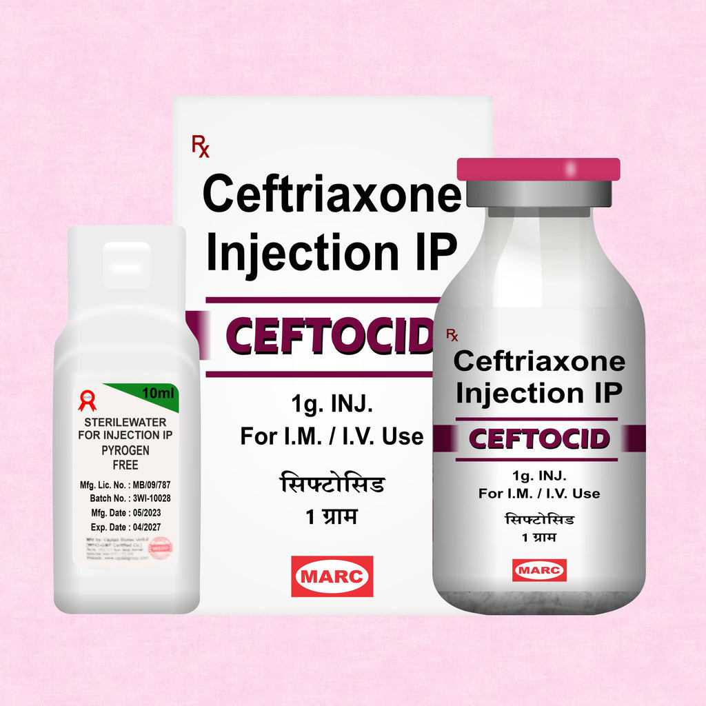 Ceftocid GM Injection – Broad-Spectrum Antibiotic for Serious Infections (Pack of 8)