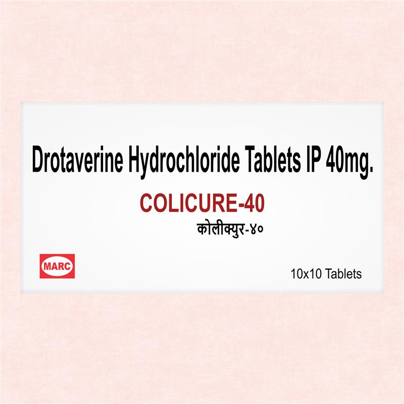 Colicure 40 Tablets – Fast-Acting Relief from Abdominal Pain, Cramps & Spasms