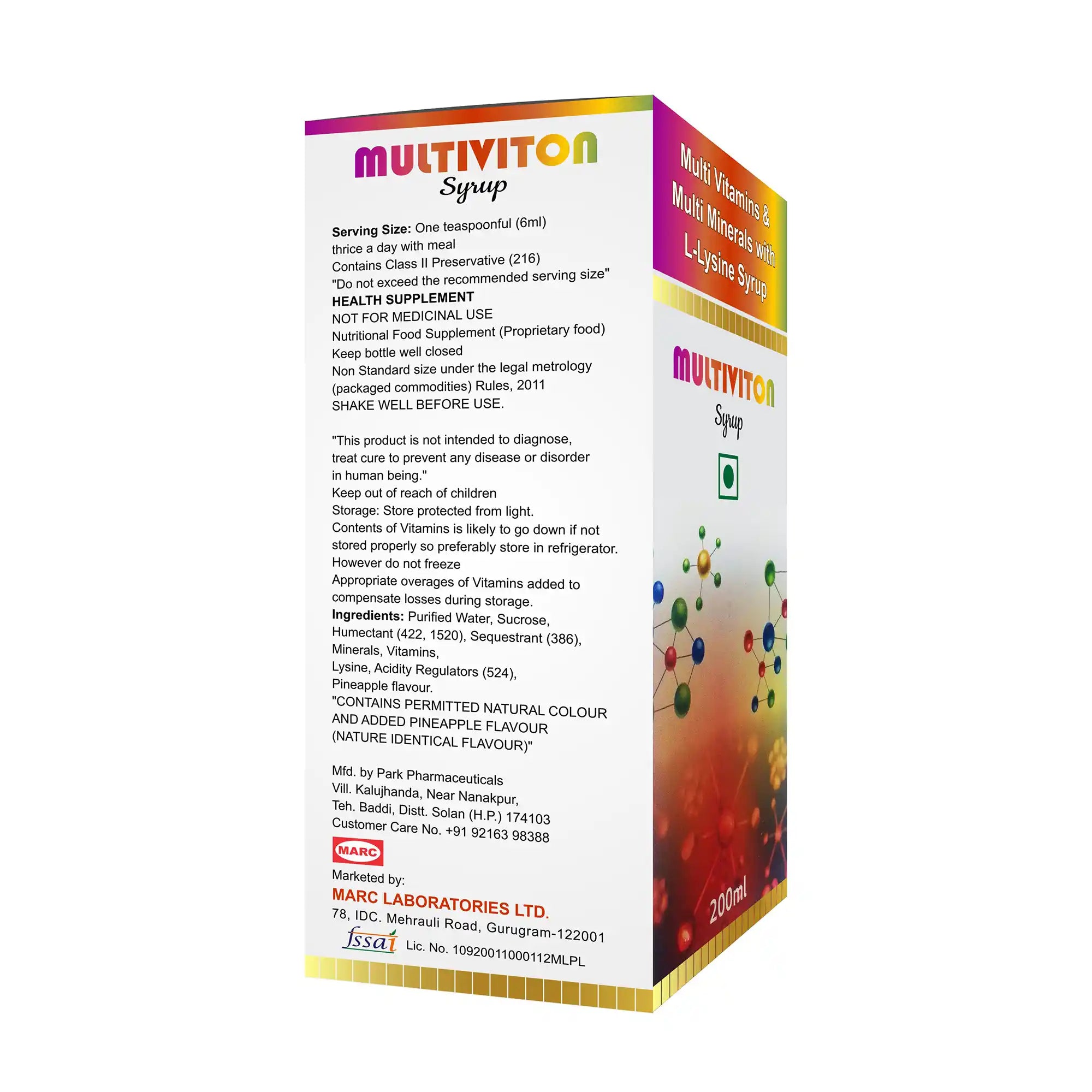 Multiviton Multivitamin & Mineral Syrup – Daily Energy, Growth & Immunity for Children