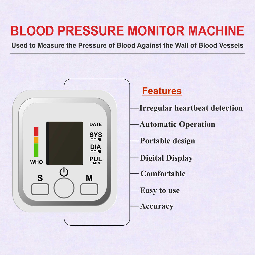 Digital Blood Pressure Machine – Digital BP Monitor for Home Use
