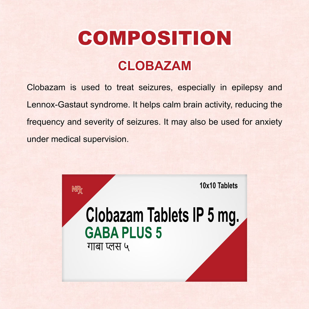 Gaba Plus 5 Tablets – Long-Term Relief for Anxiety, Seizures & Nervous Disorders
