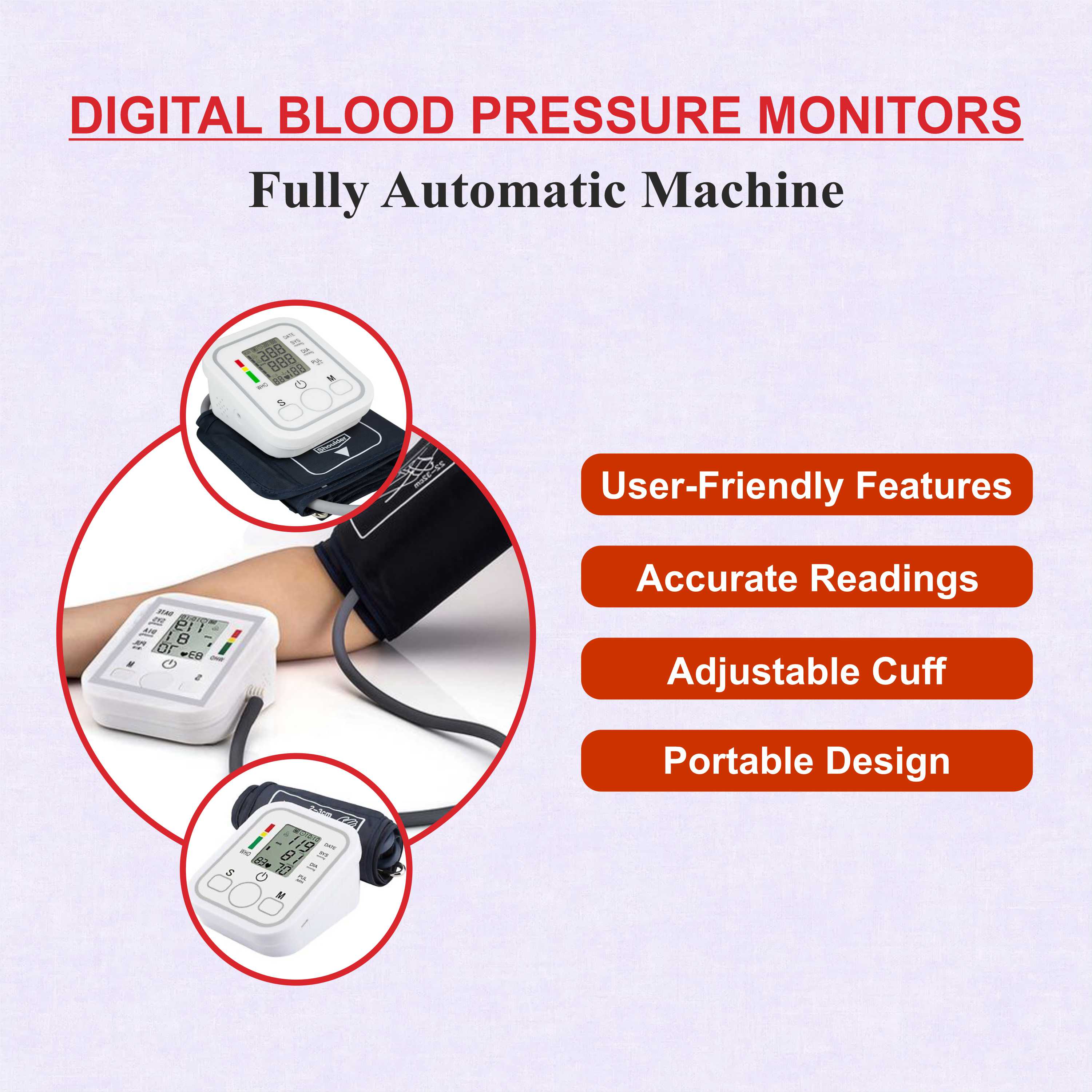 Digital Blood Pressure Machine – Digital BP Monitor for Home Use