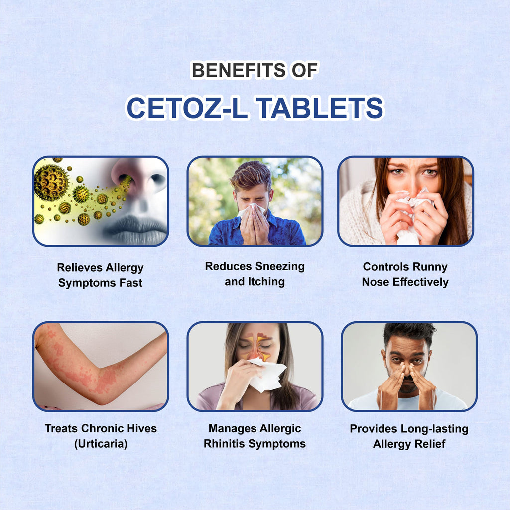 Cetoz L Tablet – Fast & Effective Allergy Relief