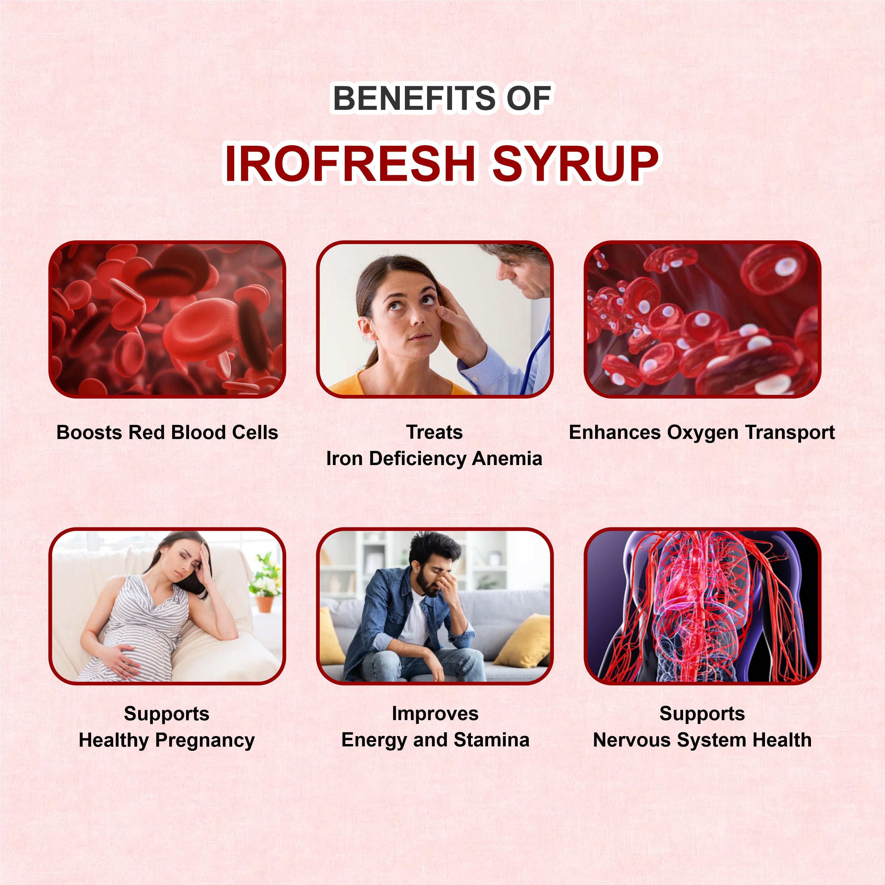 Irofresh Syrup 300ml – Best Iron Tonic with Folic Acid & Vitamin B12 for Anemia & Energy Support