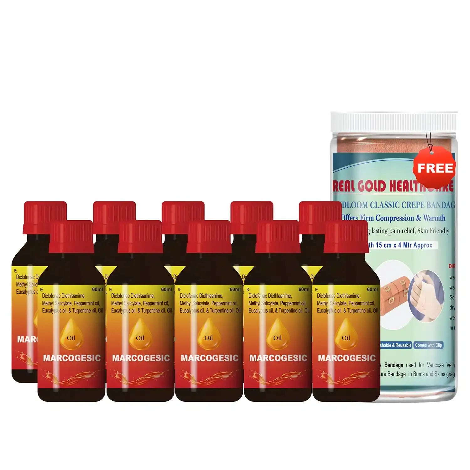 Marcogesic Oil 65ml – Joints and Muscle Pain Relief Oil Value Pack