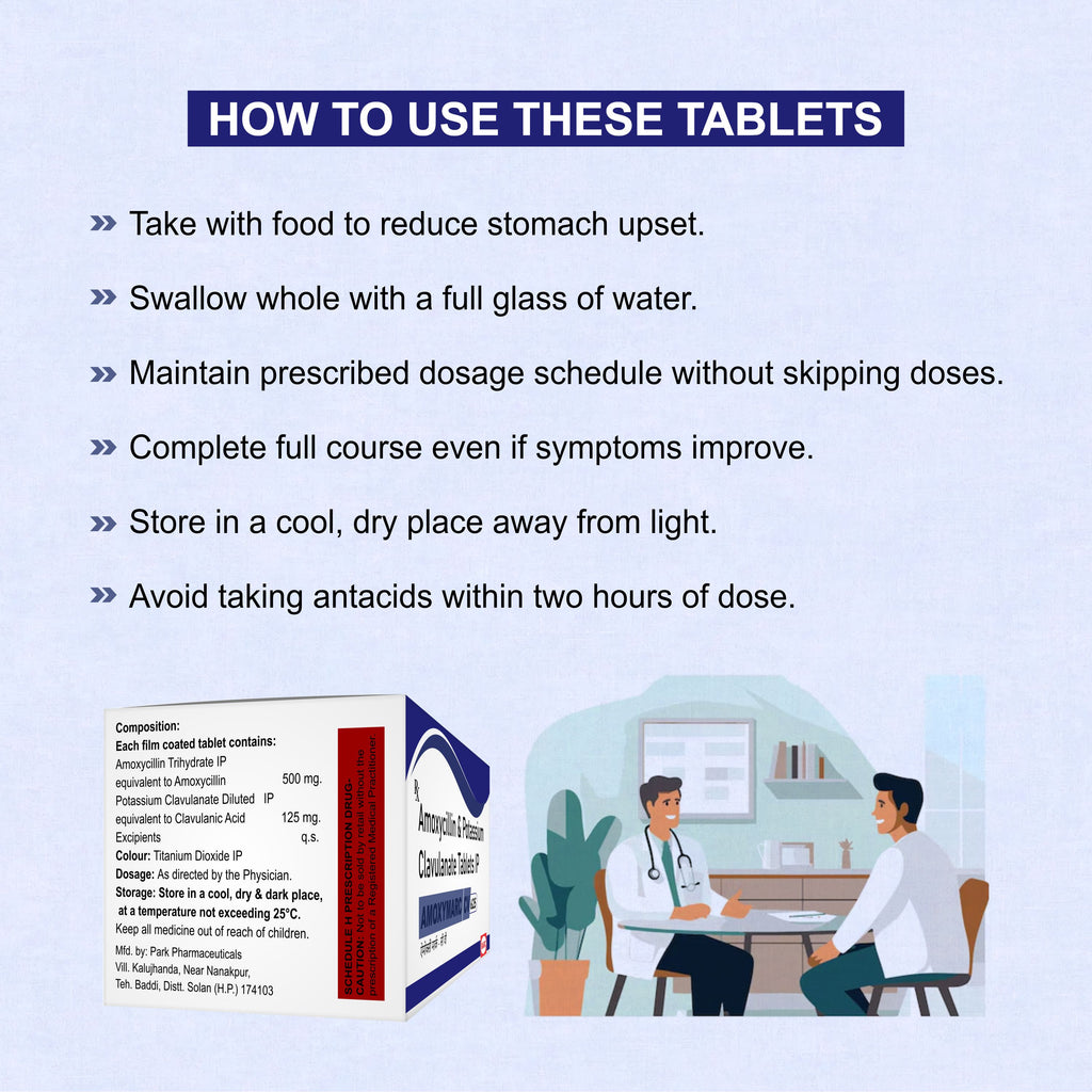 Amoxymarc CV Tablet – Powerful Antibiotic Combination for Faster Infection Relief(1Box)