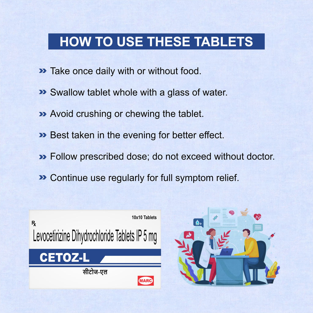 Cetoz L Tablet – Fast & Effective Allergy Relief