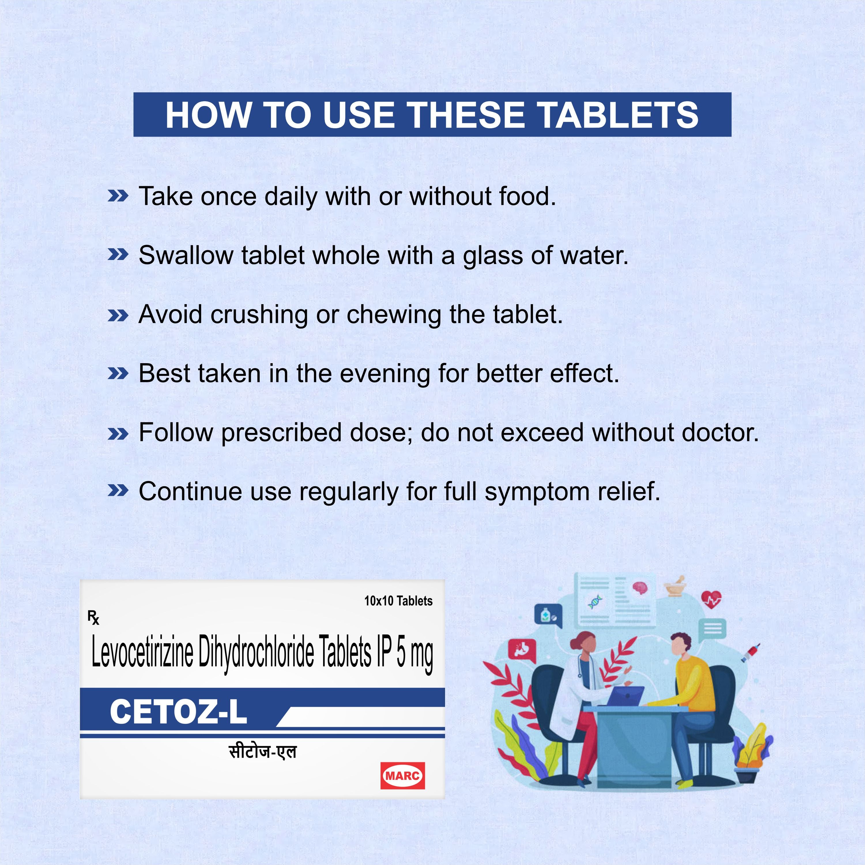 Cetoz L Tablet – Fast & Effective Allergy Relief