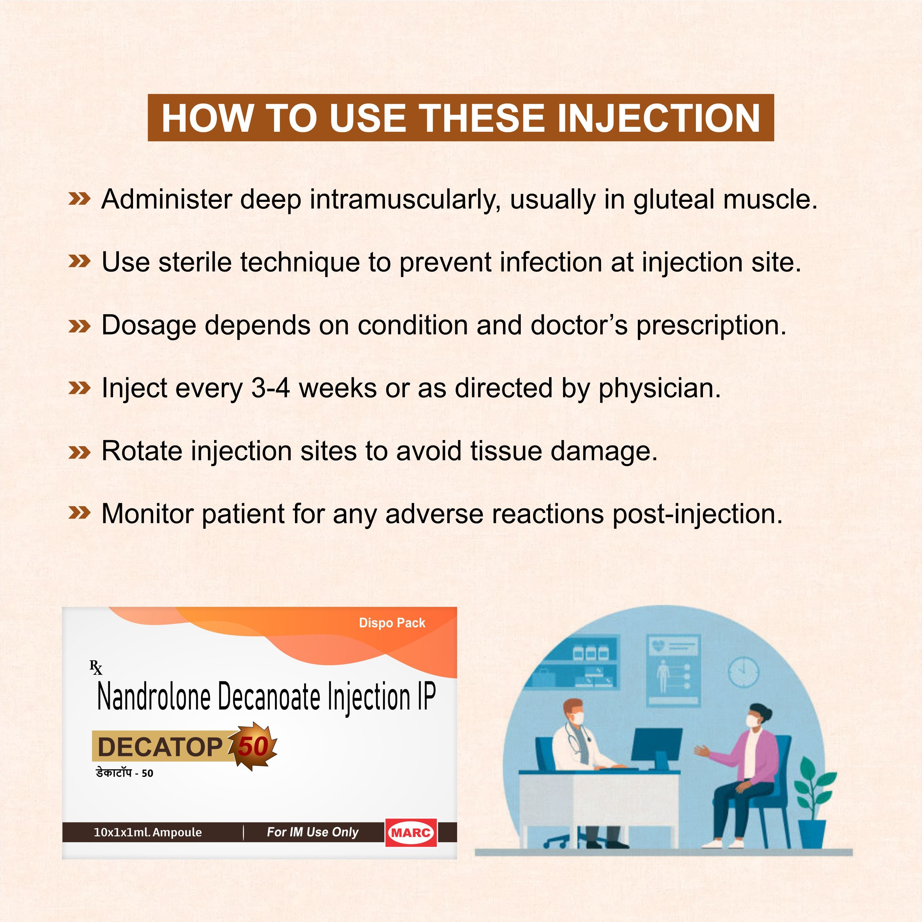 Decatop 50 Injection – Strength & Recovery Support with Nandrolone Decanoate