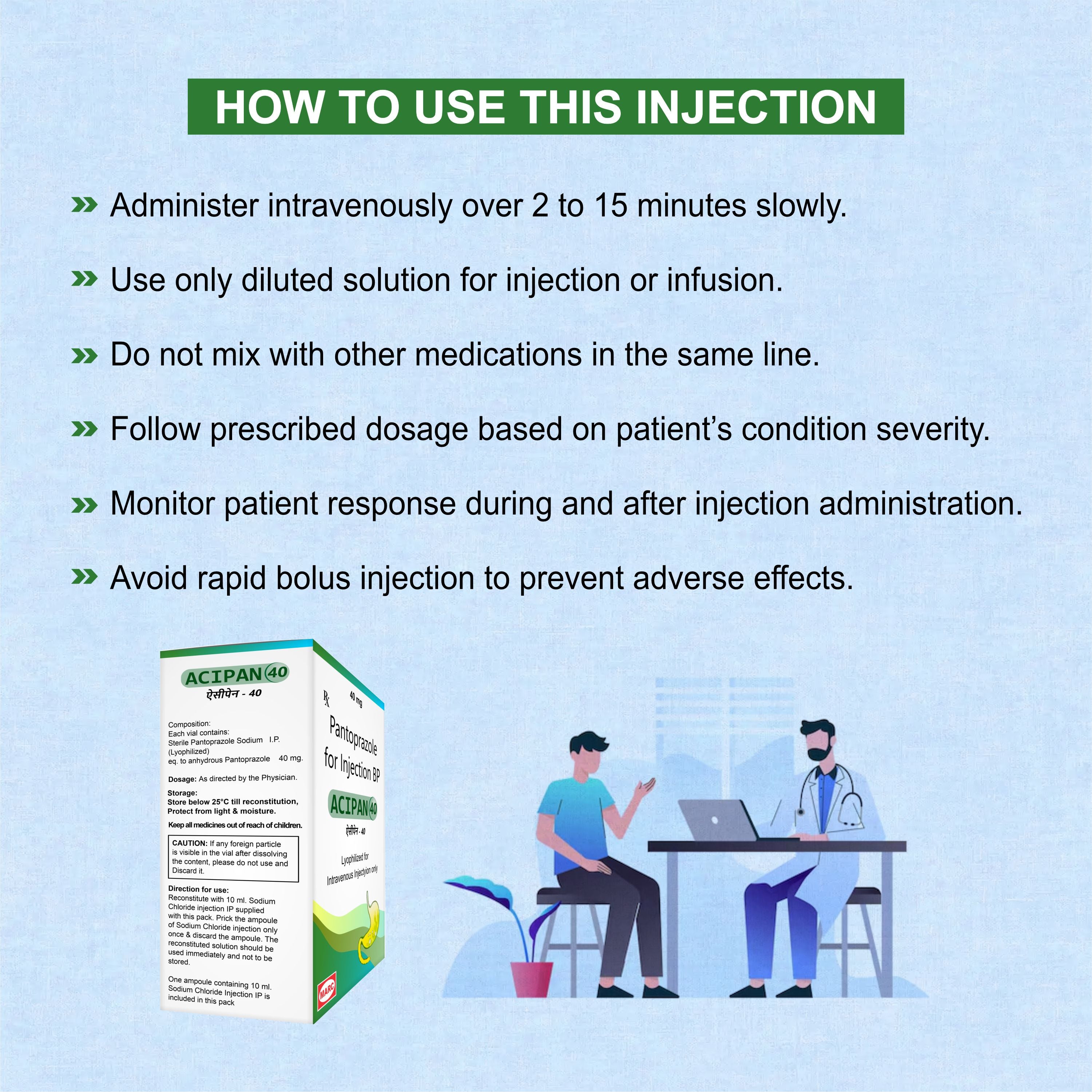 Marc Acipan 40 Injection – Fast Relief from Acidity & Gastric Disorders