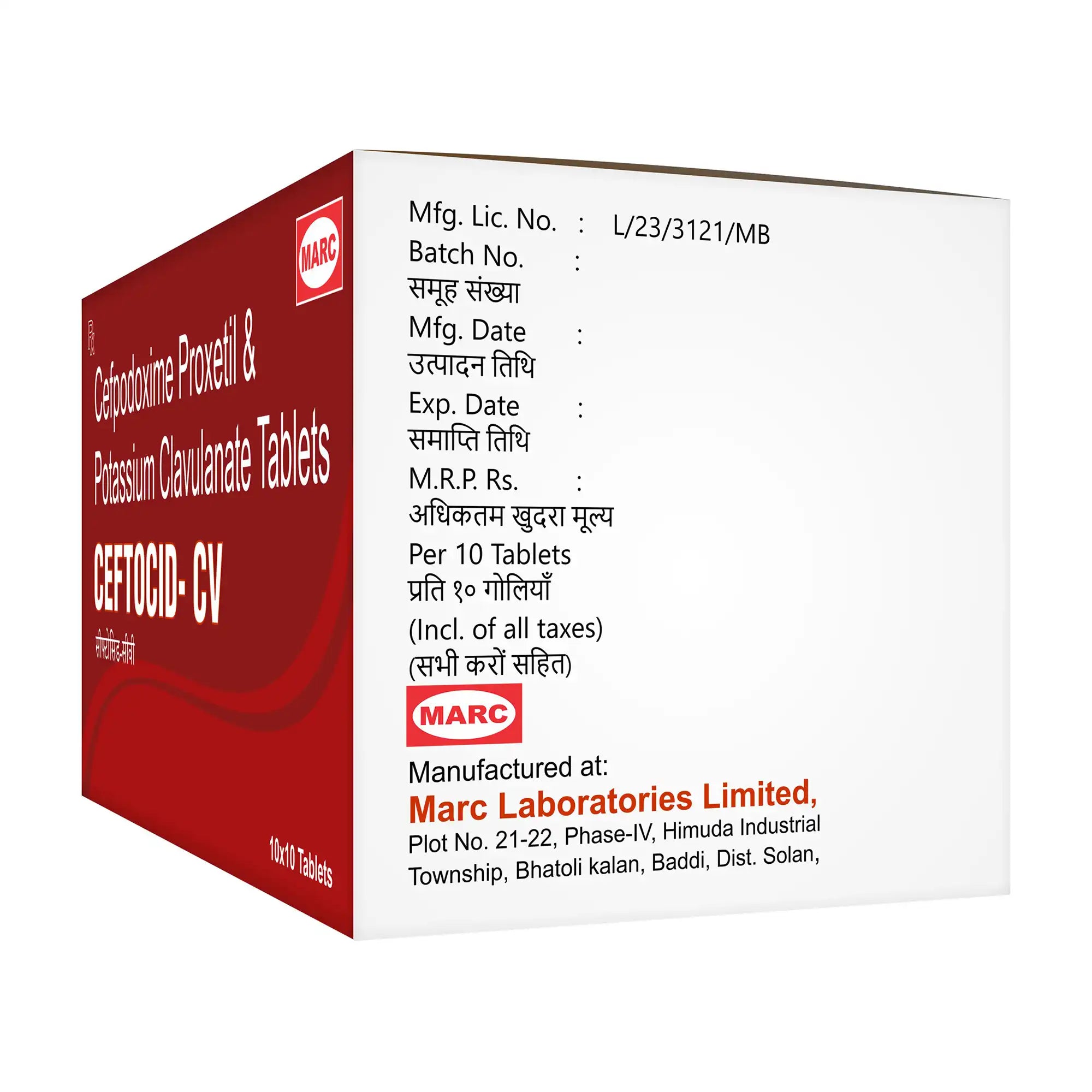 Ceftocid CV Cefpodoxime & Clavulanate Tablet – Resistant Bacterial Infection Treatment