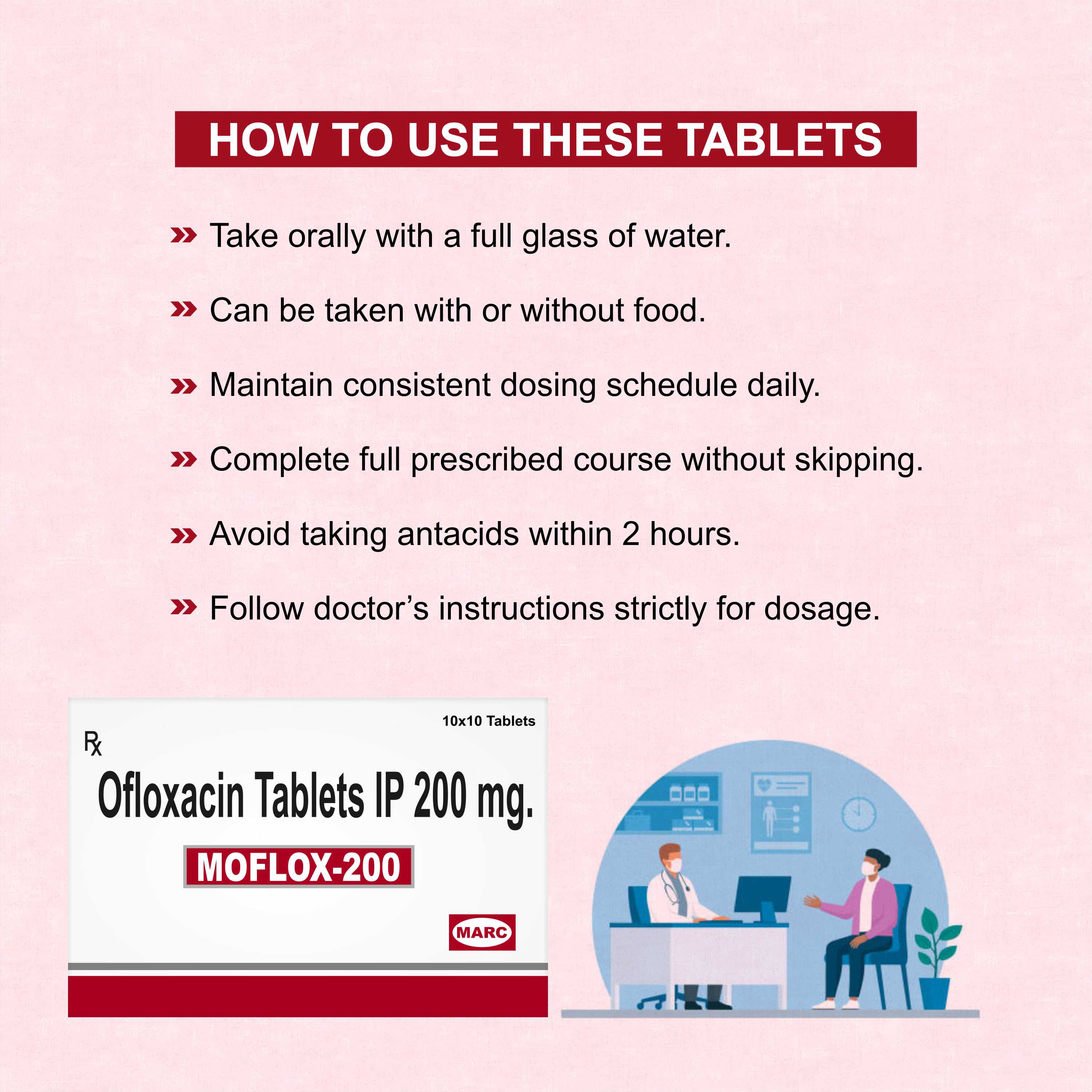Moflox OZ Tablets – Double-Action Antibiotic for Intestinal & GI Infections (Pack of 2 Strip)
