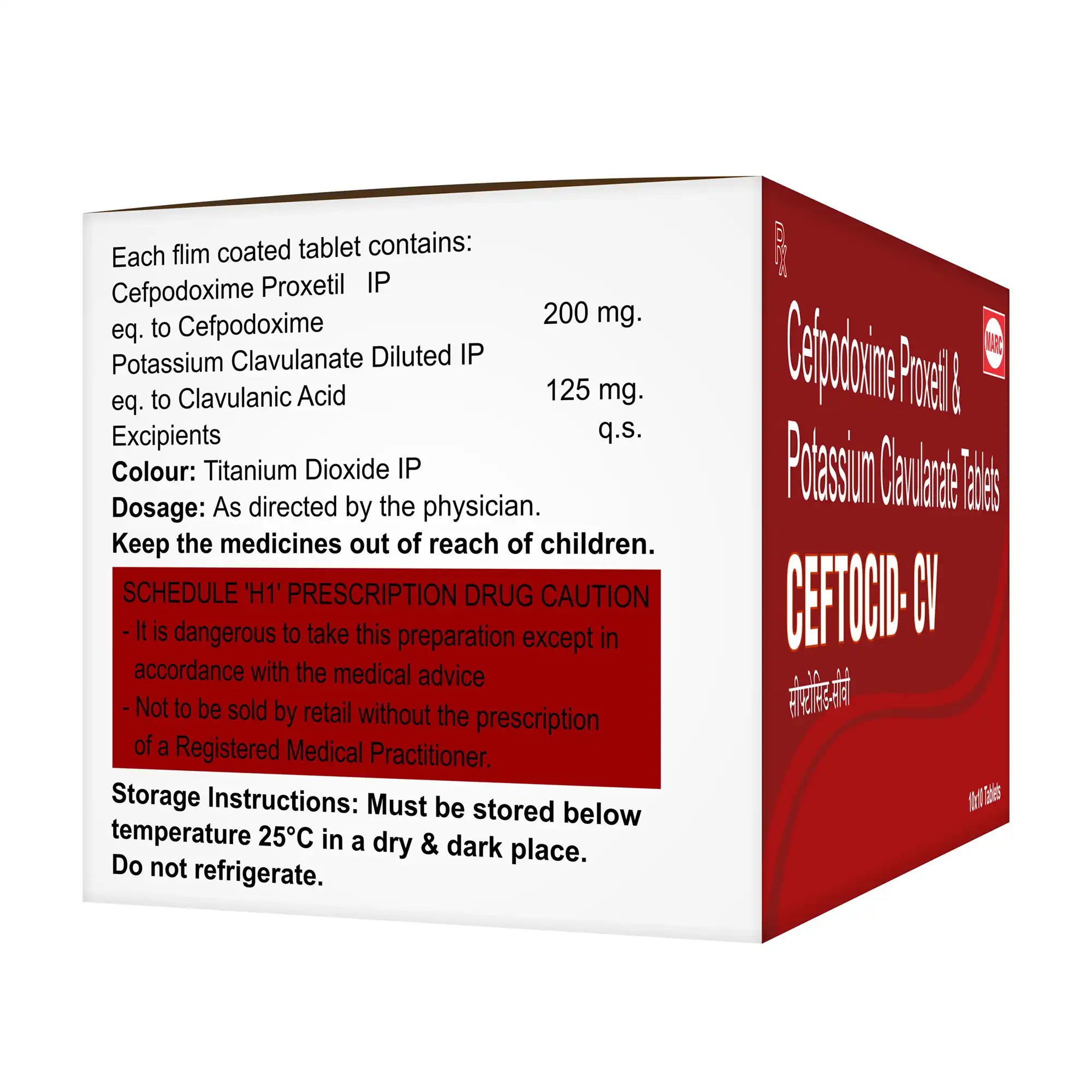 Ceftocid CV Cefpodoxime & Clavulanate Tablet – Resistant Bacterial Infection Treatment