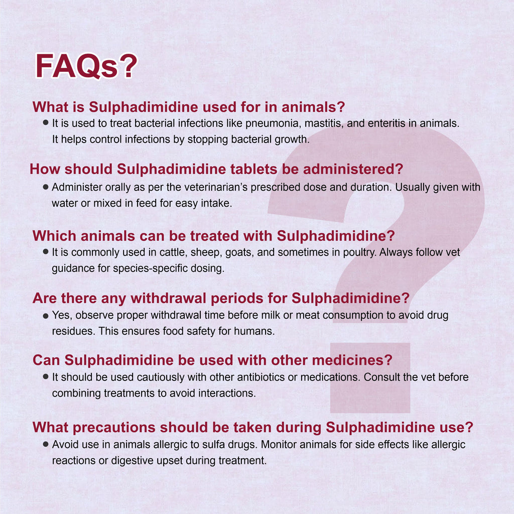 Marc Sulphadimidine Bolus – Broad-Spectrum Antimicrobial for Livestock