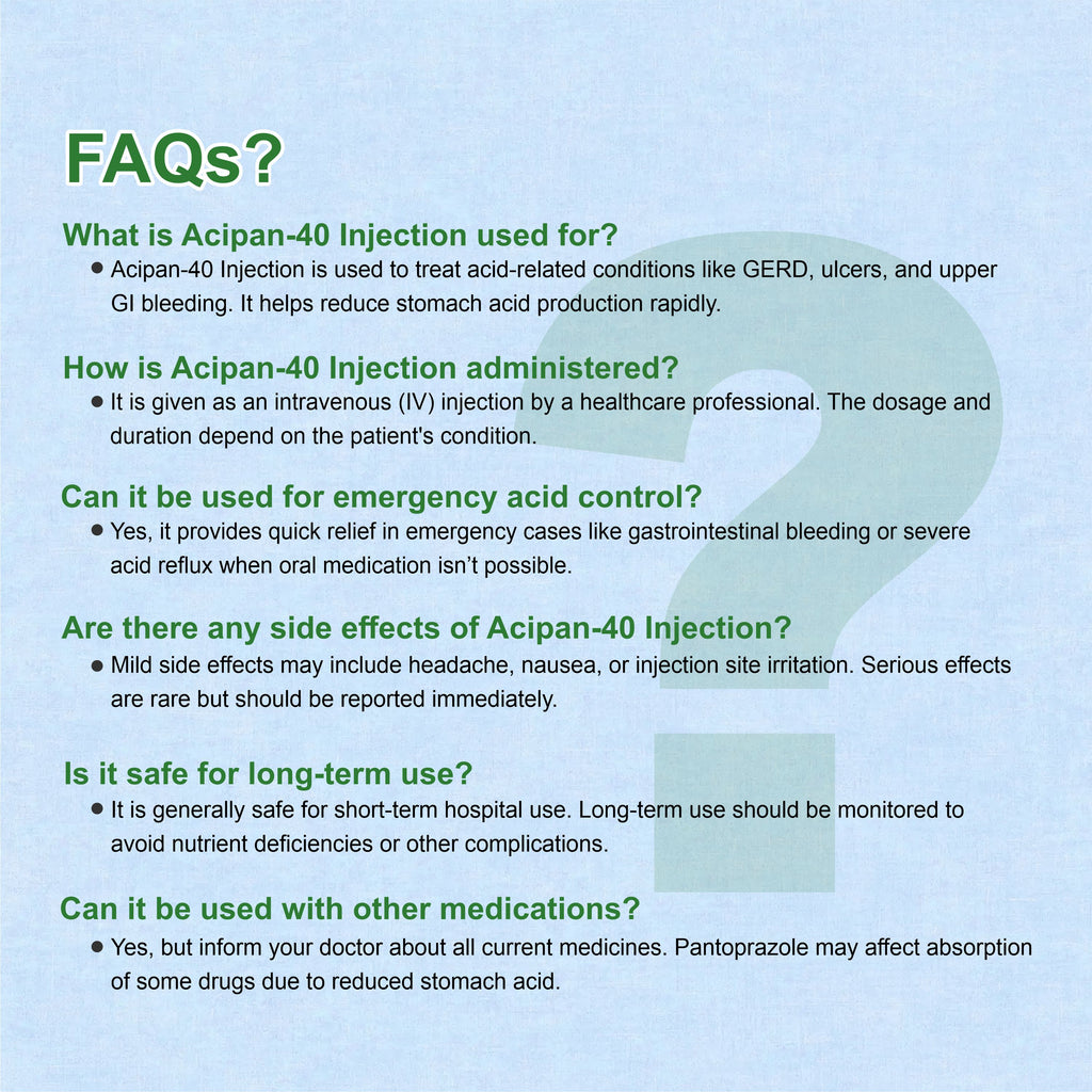 Marc Acipan 40 Injection – Fast Relief from Acidity & Gastric Disorders