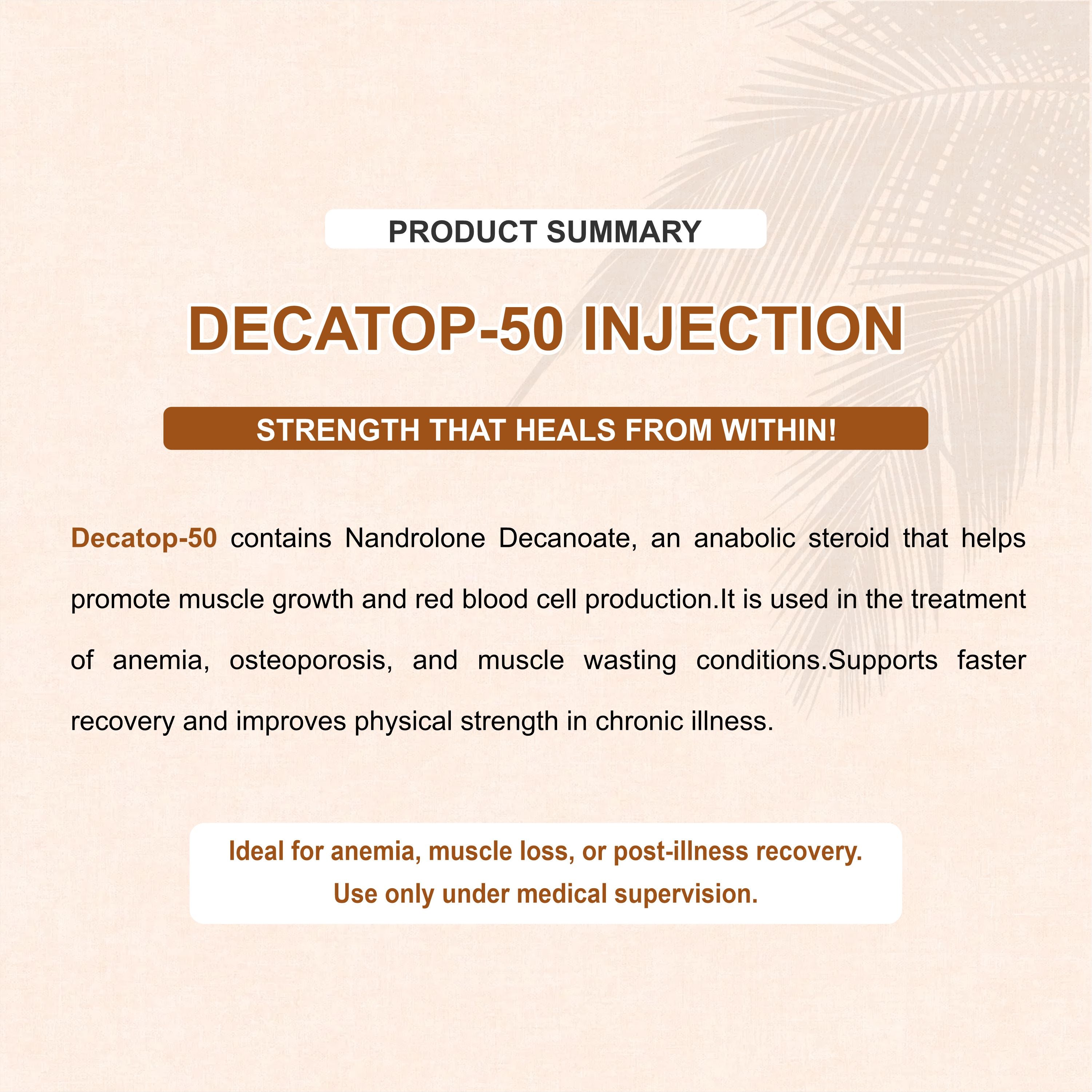 Decatop 50 Injection – Strength & Recovery Support with Nandrolone Decanoate