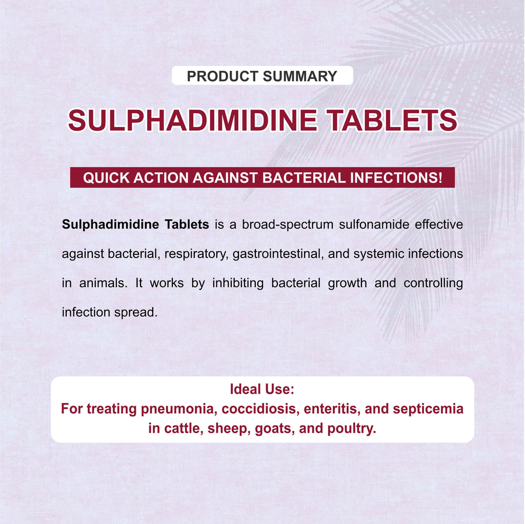 Marc Sulphadimidine Bolus – Broad-Spectrum Antimicrobial for Livestock