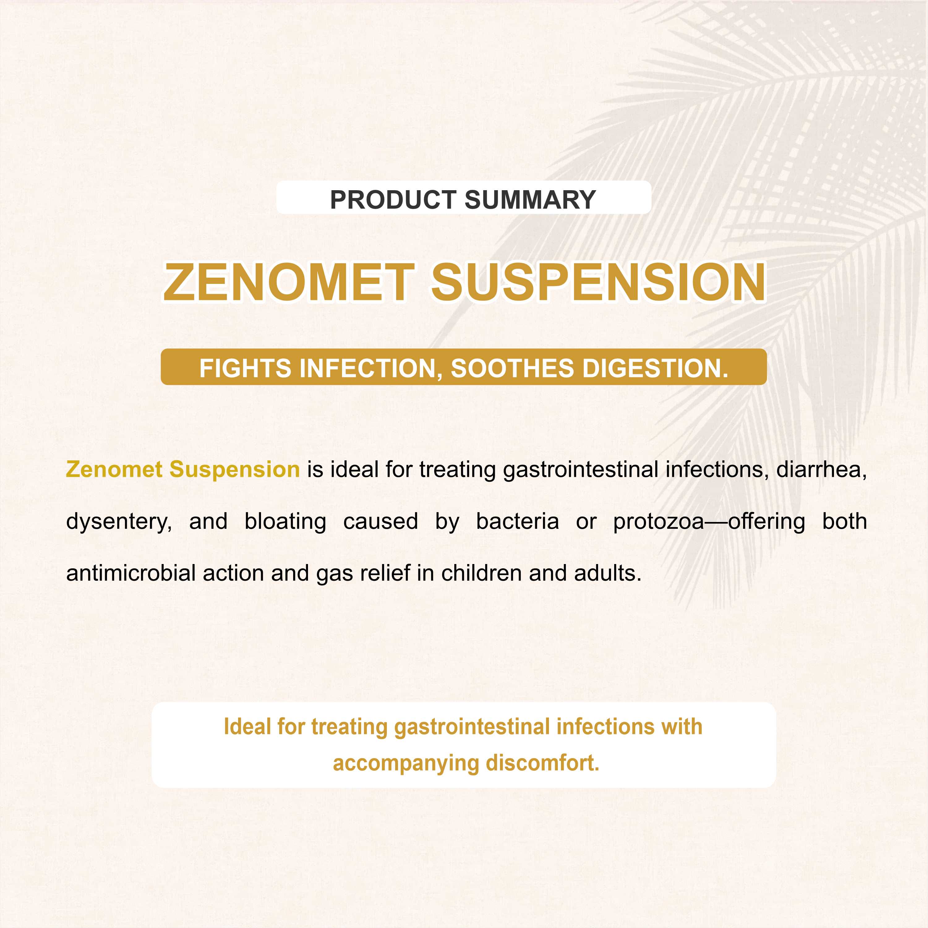 Zenomet Suspension 30 ml – Comprehensive Relief from Diarrhea, Gas & Infections