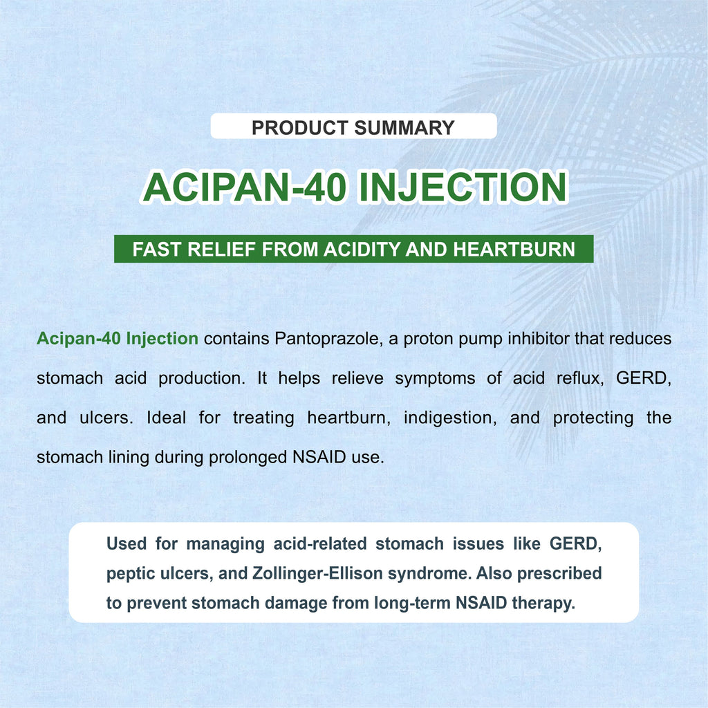Marc Acipan 40 Injection – Fast Relief from Acidity & Gastric Disorders