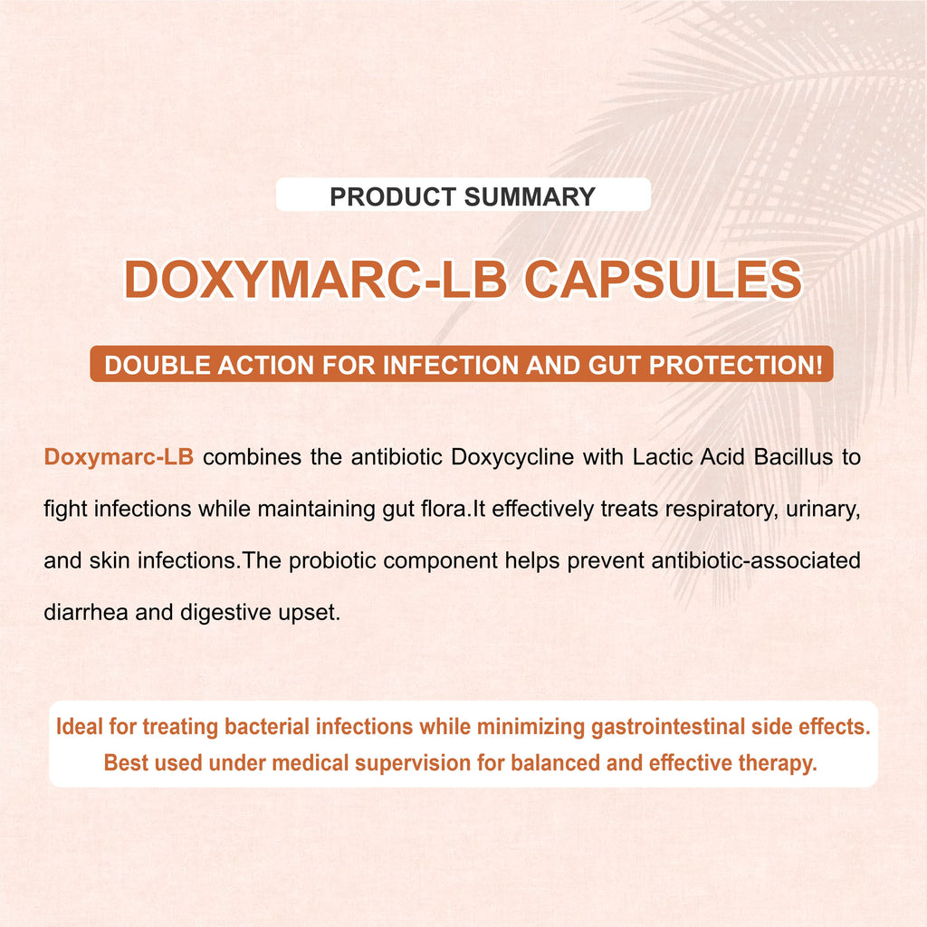 Doxymarc LB Doxycycline & Lactobacillus Capsule – Antibiotic with Gut Protection