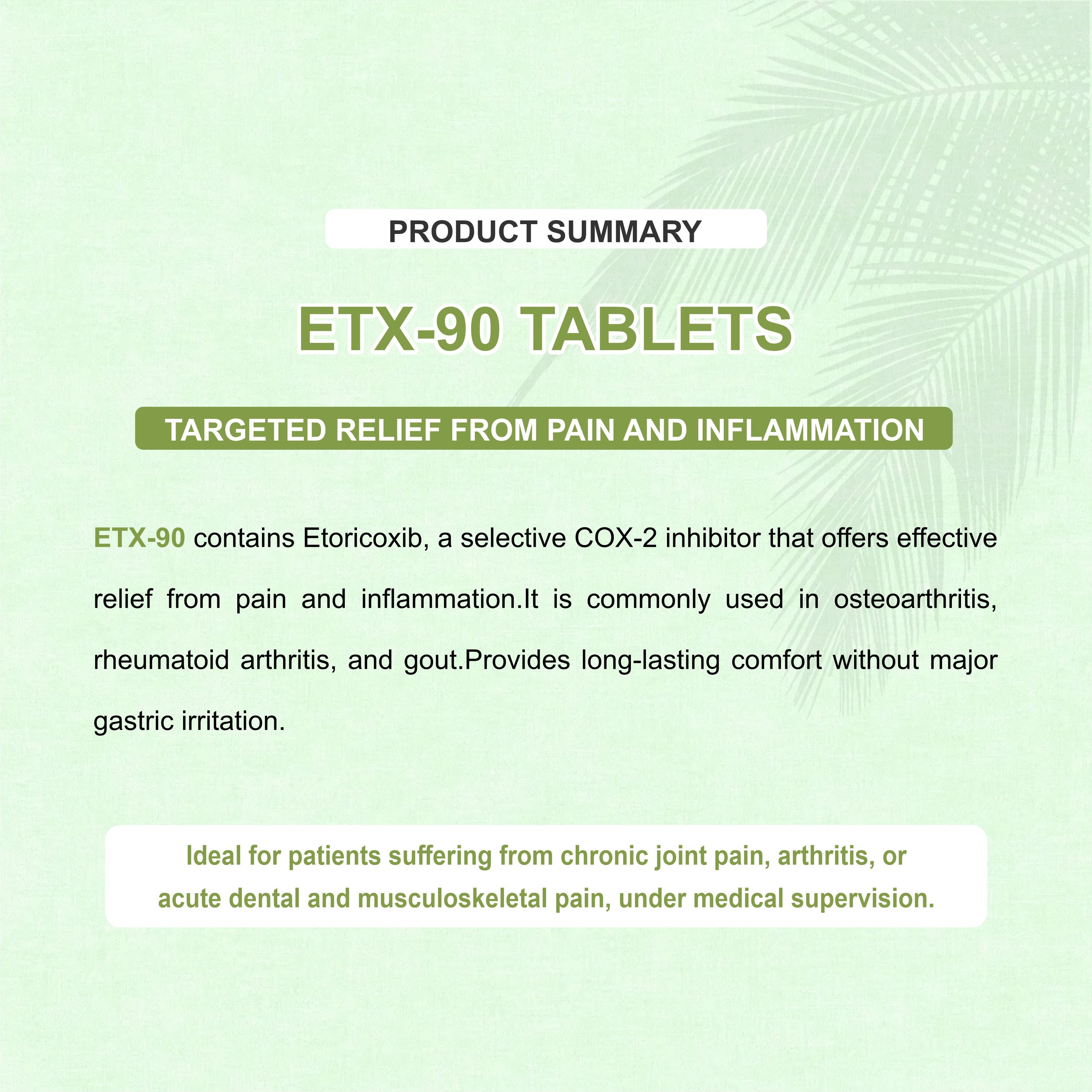 ETX 90 Tablet – Fast & Long-Lasting Joint Pain Relief for Arthritis