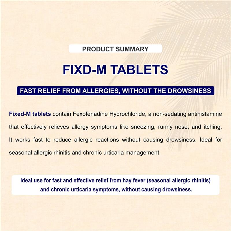 Fixd-M Cefixime & Metronidazole Tablet – Gut, Urinary & Mixed Bacterial Infection Treatment