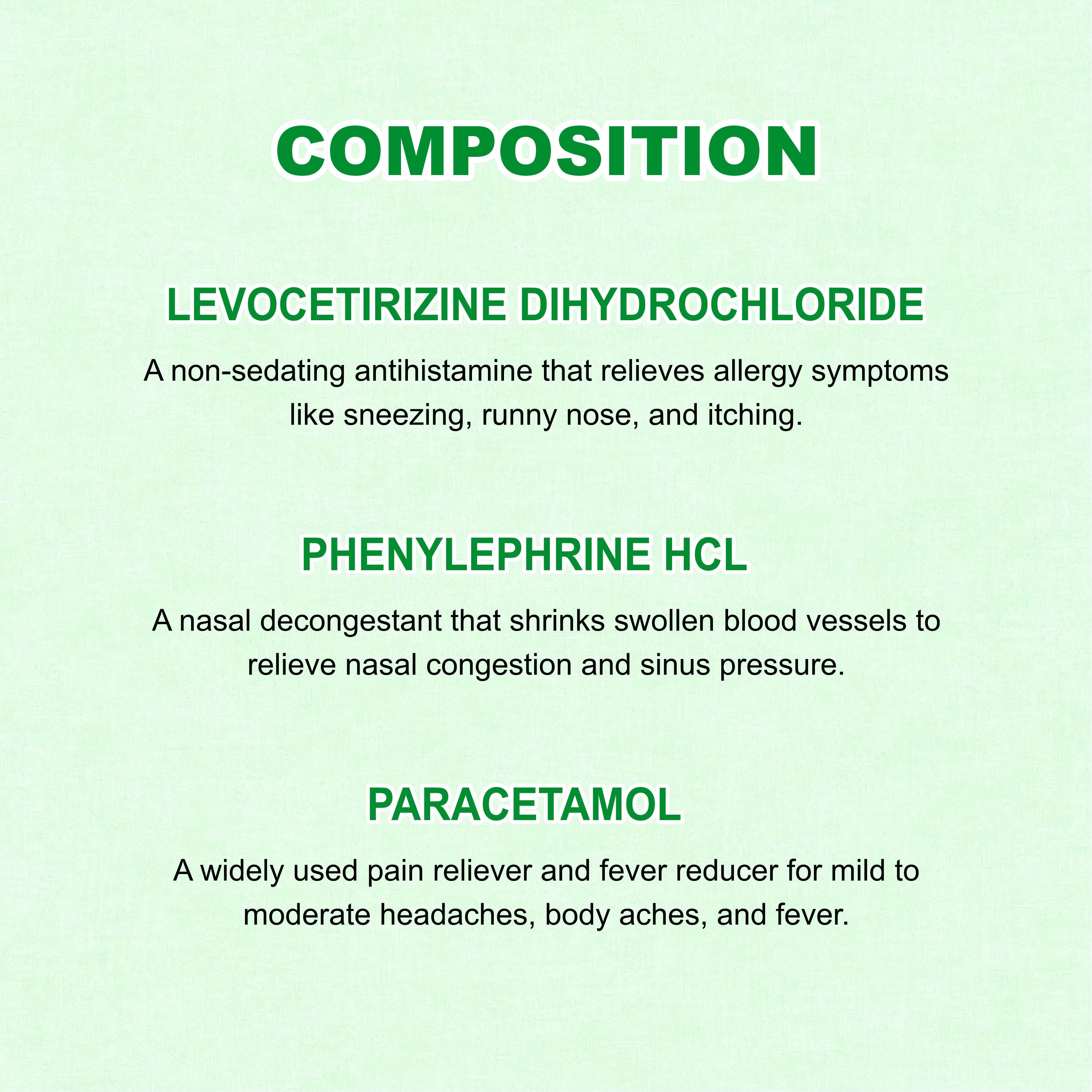 Marc Coldshut Tablets – Triple-Action Relief for Cold, Fever & Nasal Congestion