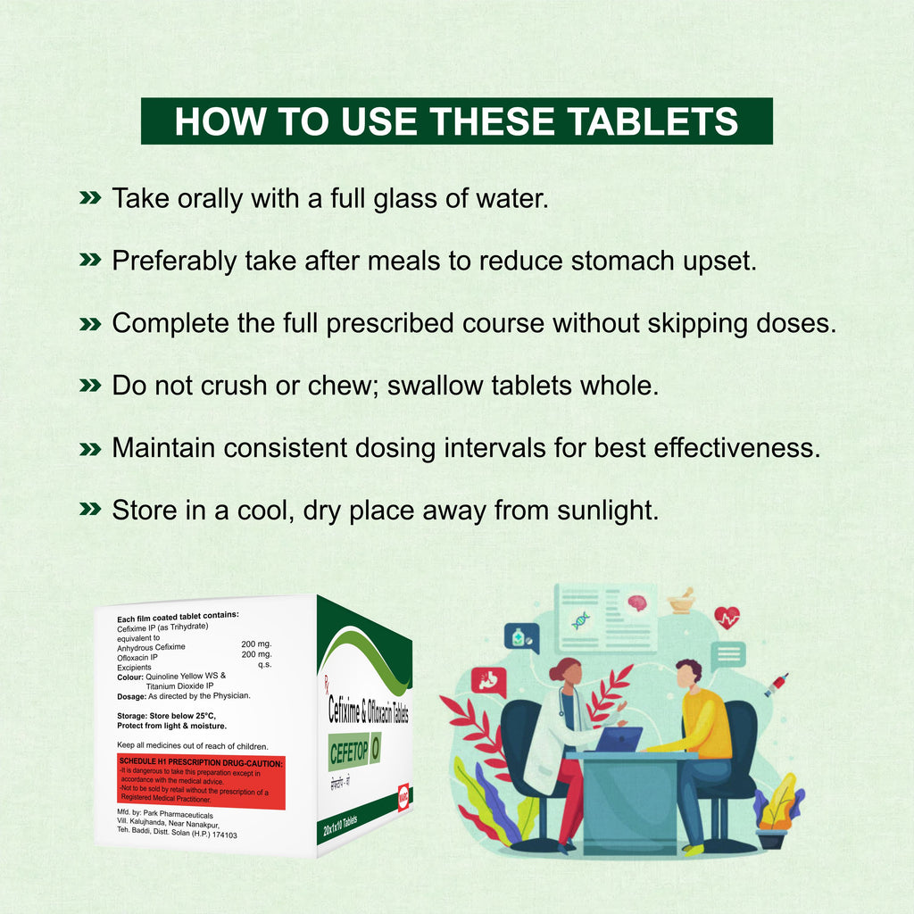 Cefetop O Tablet – Dual-Action Antibiotic for Fast Infection Relief(1 Box)