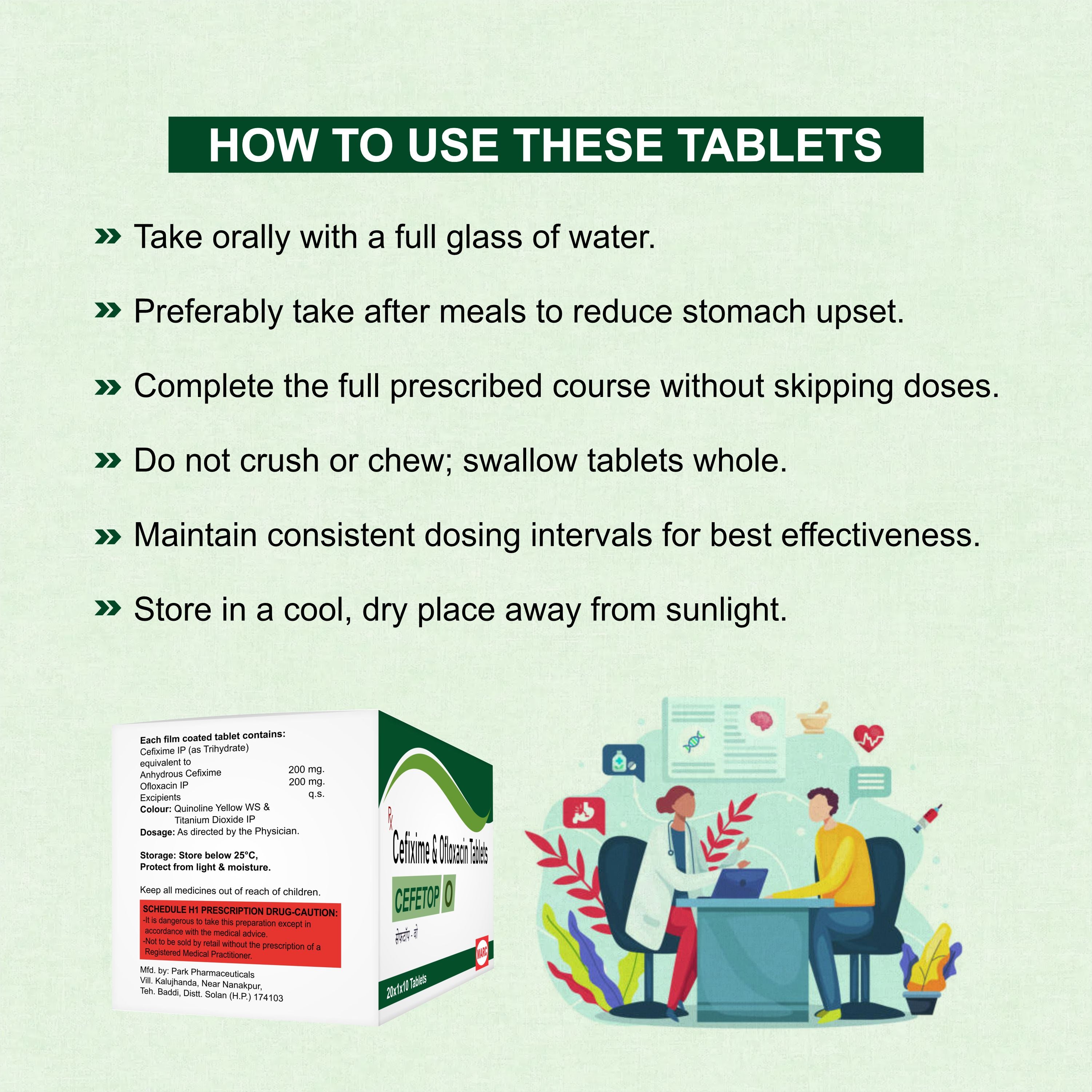 Cefetop O Tablet – Dual-Action Antibiotic for Fast Infection Relief(1 Box)