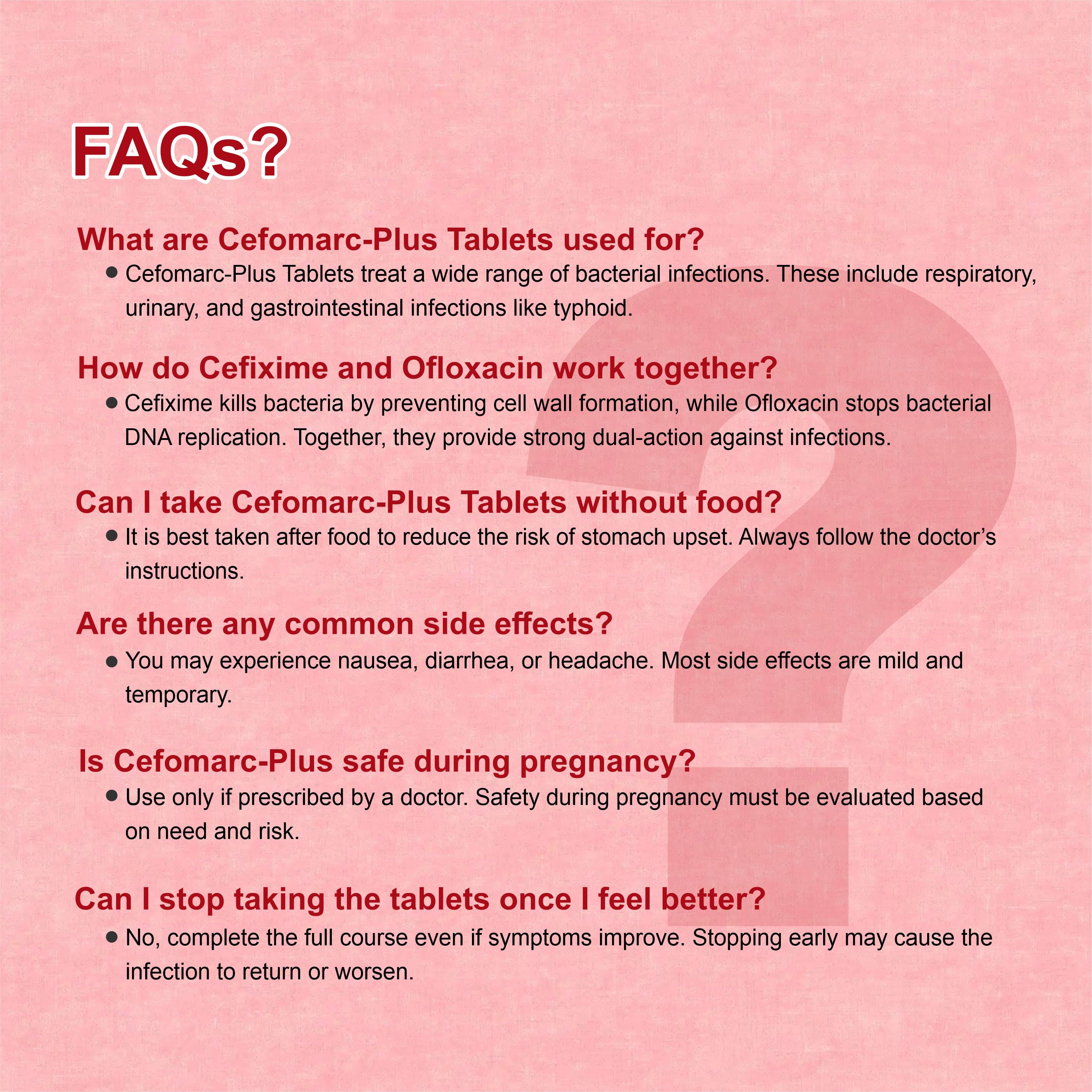 Cefomarc Plus Cefpodoxime & Clavulanate Tablet – Broad-Spectrum Antibiotic for Skin, UTI & Respiratory Infections