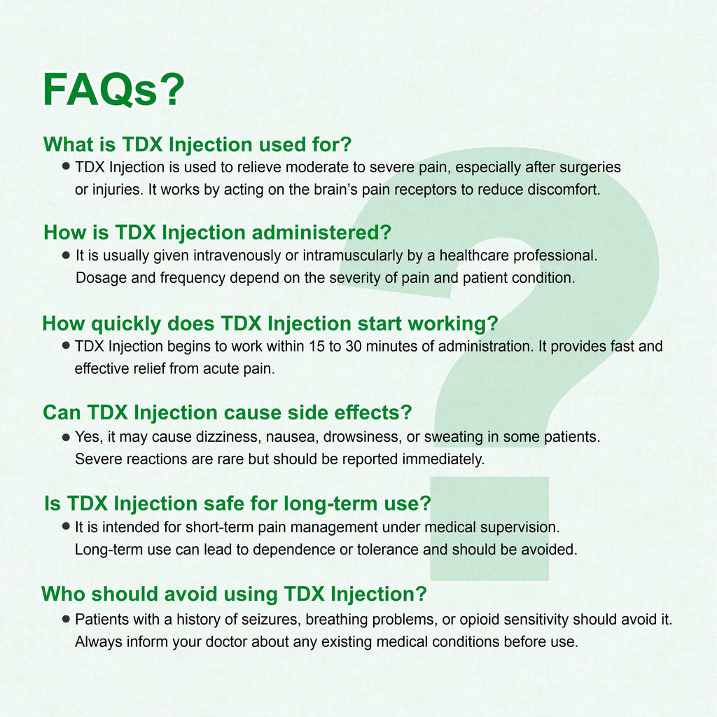 TDX Injection – Fast & Effective Relief from Moderate to Severe Pain
