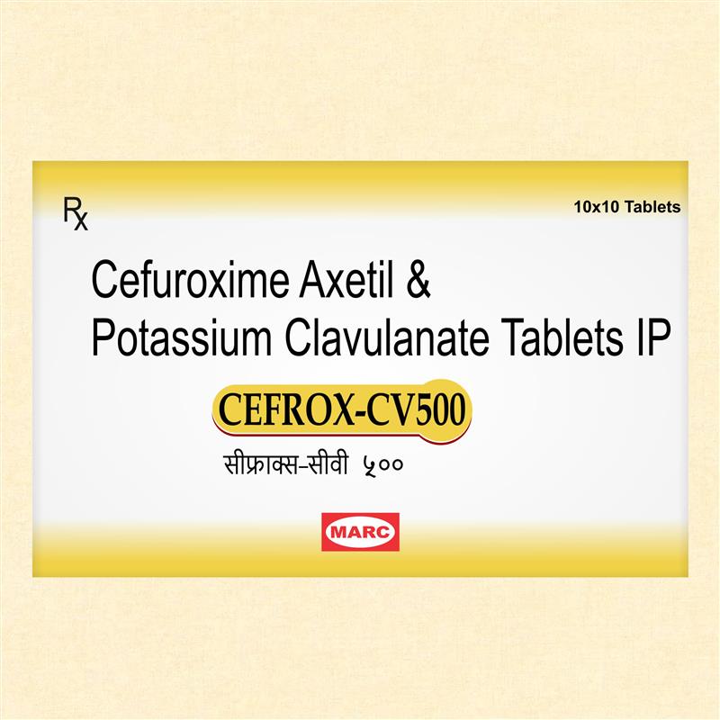 Cefrox CV 500 Cefuroxime & Clavulanate 500mg Tablet – Resistant Bacterial Infection Treatment