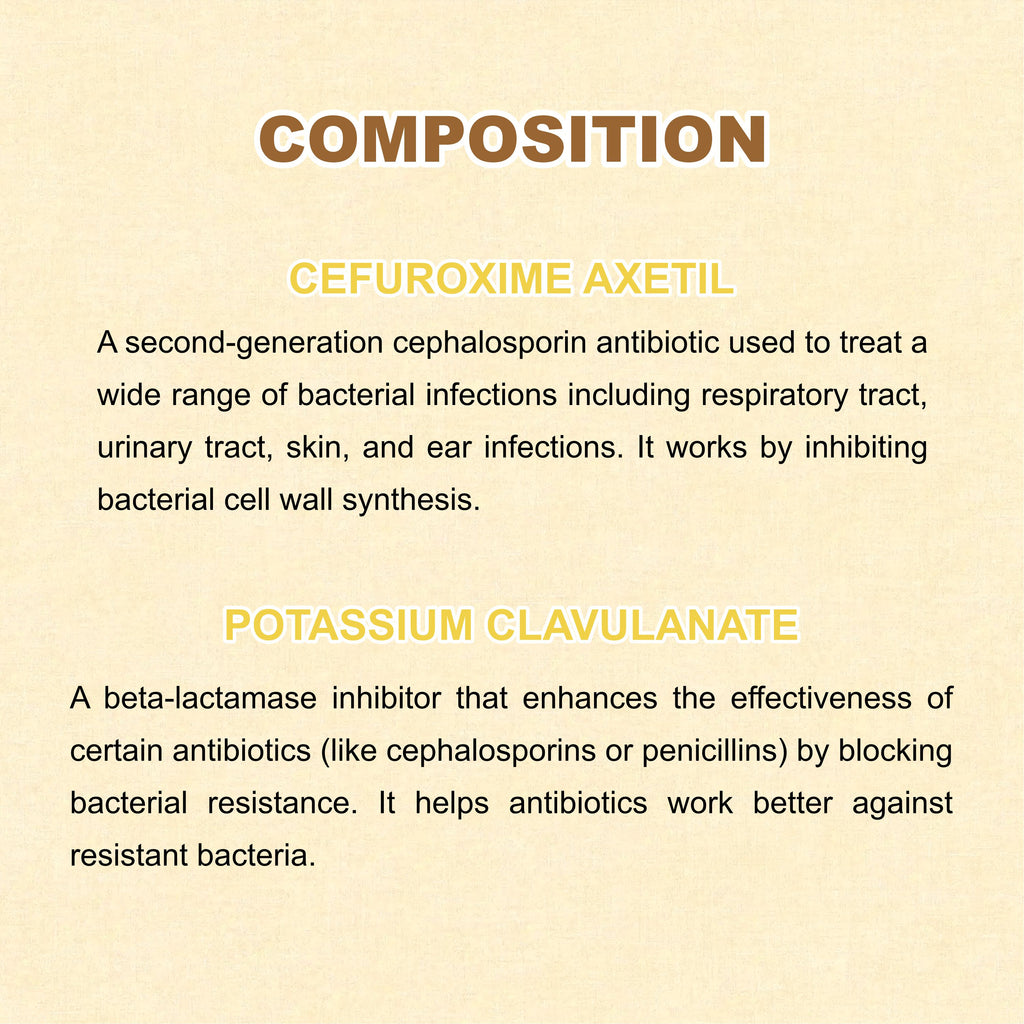Cefrox CV 500 Cefuroxime & Clavulanate 500mg Tablet – Resistant Bacterial Infection Treatment