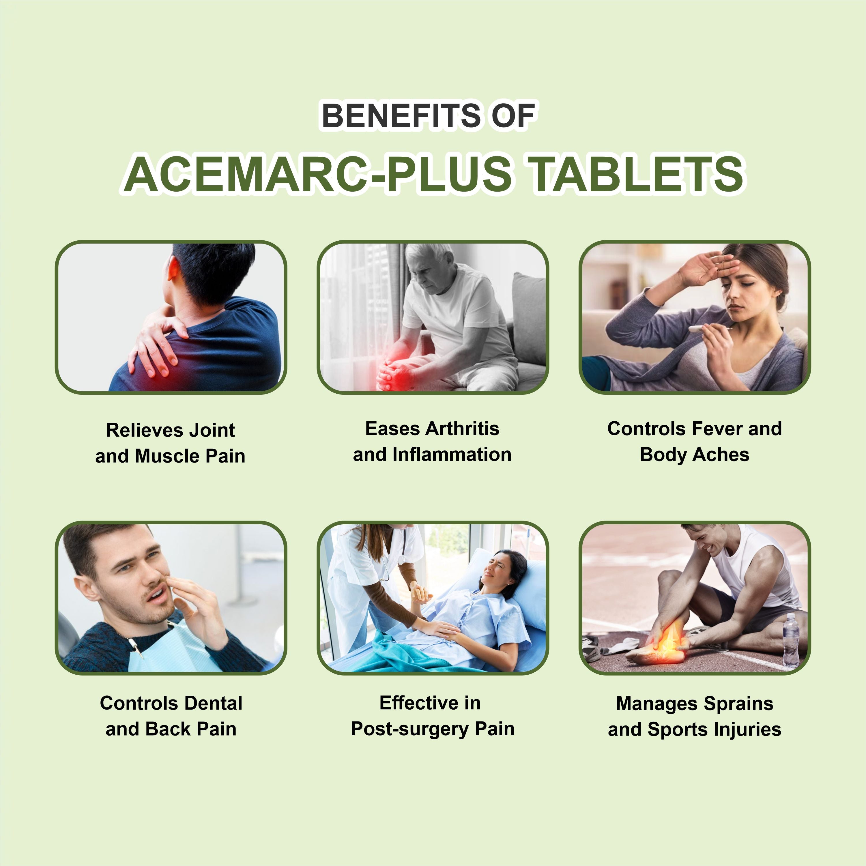 Acemarc Plus – Fast-Acting Relief for Pain, Fever, and Inflammation (1Box)
