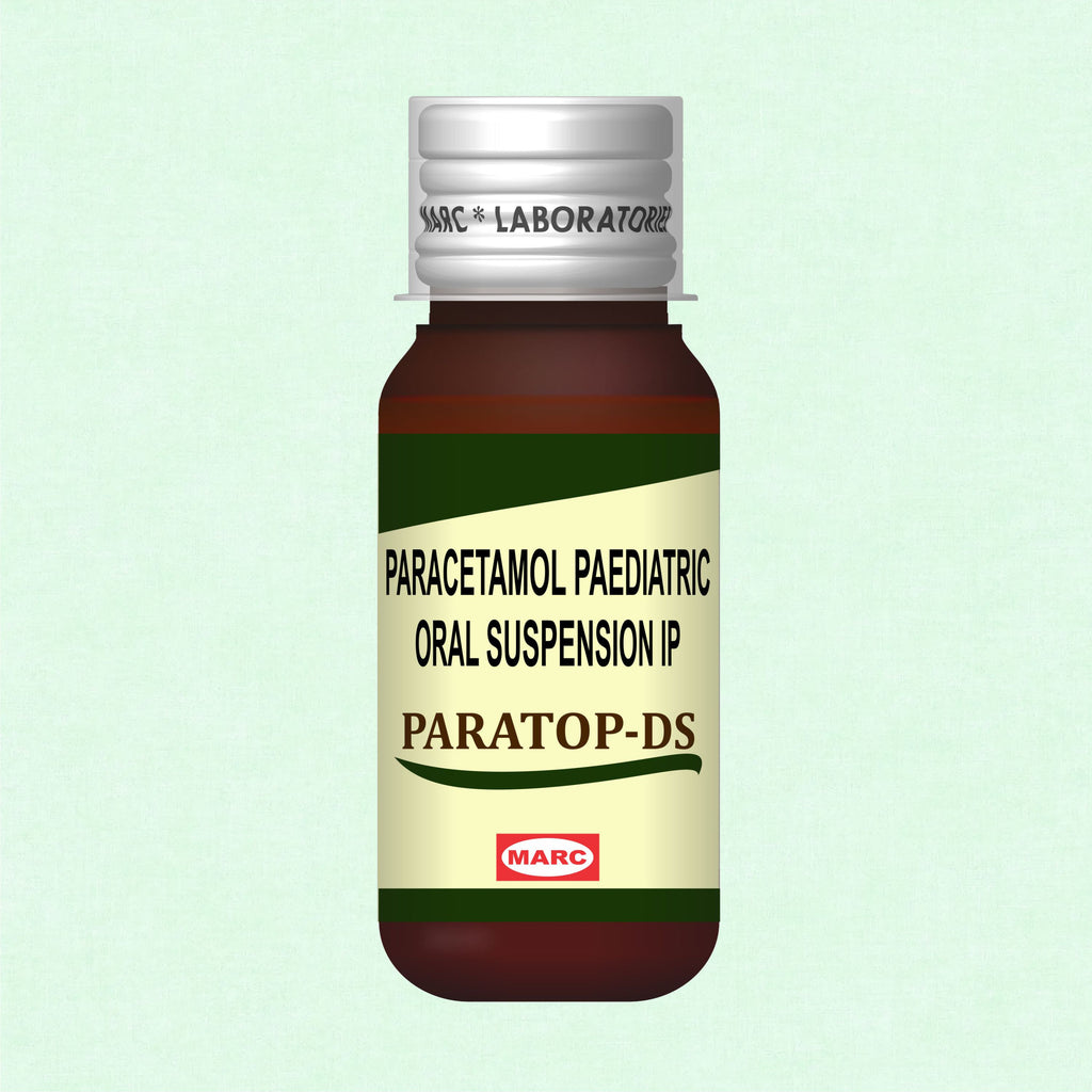 Paratop DS Suspension 250mg/5ml – Gentle & Effective Fever & Pain Relief for Children (Pack of 5)