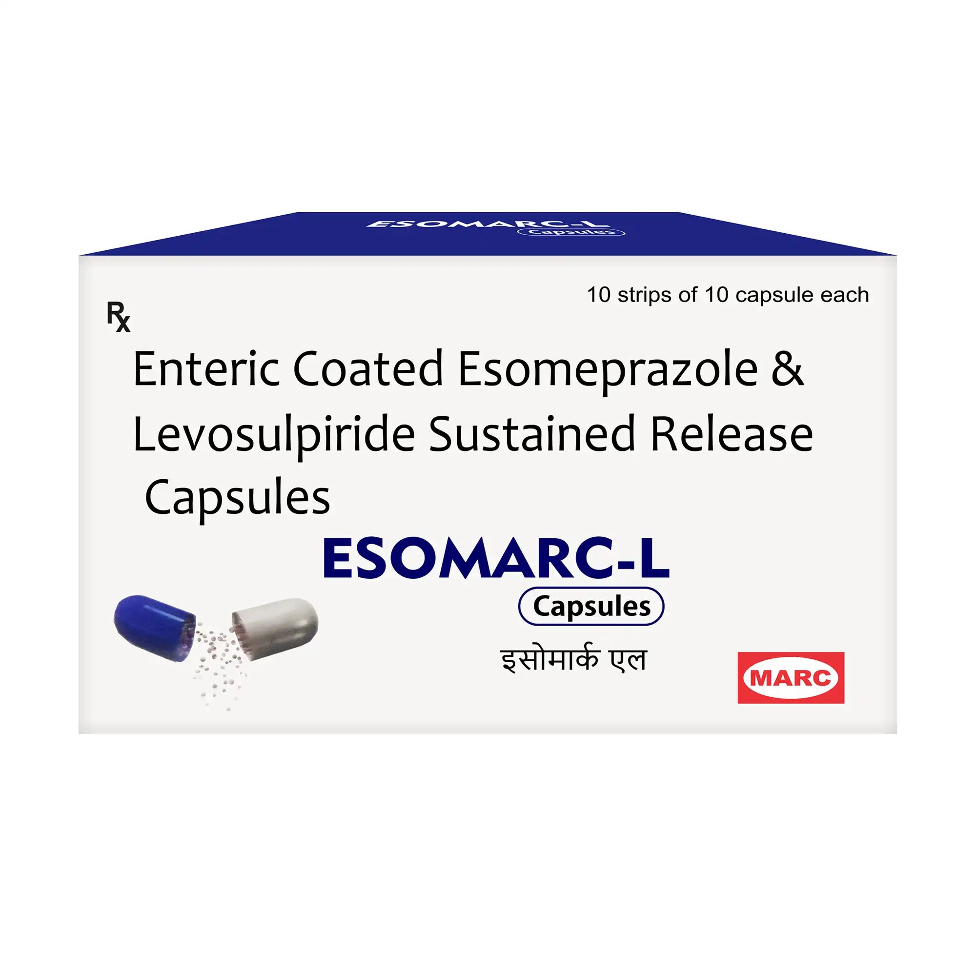 Esomarc-L Esomeprazole & Levosulpiride Capsule – Acidity, Nausea & Slow Digestion Relief