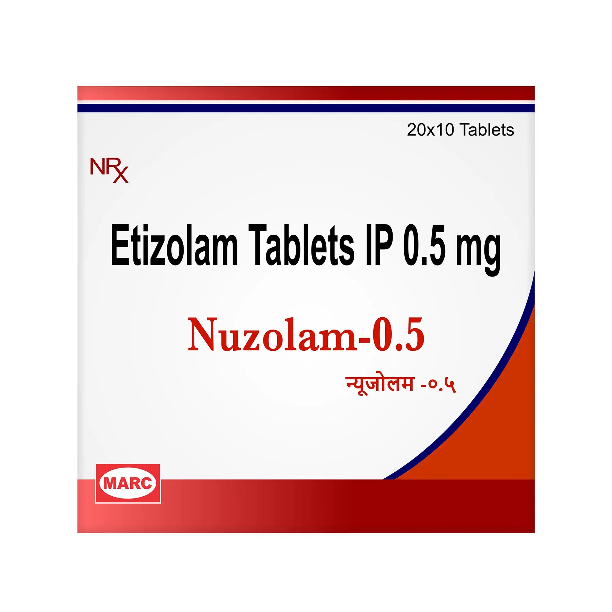 Nuzolam 0.5mg Alprazolam Tablet – Moderate Anxiety, Panic Disorder & Insomnia Relief