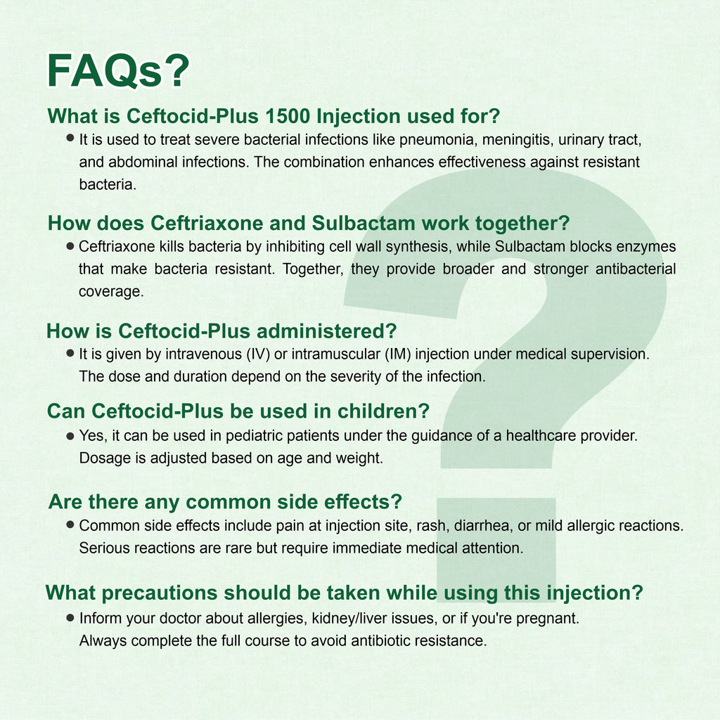 Ceftocid Plus 1500 Injection – Powerful Broad-Spectrum Antibiotic