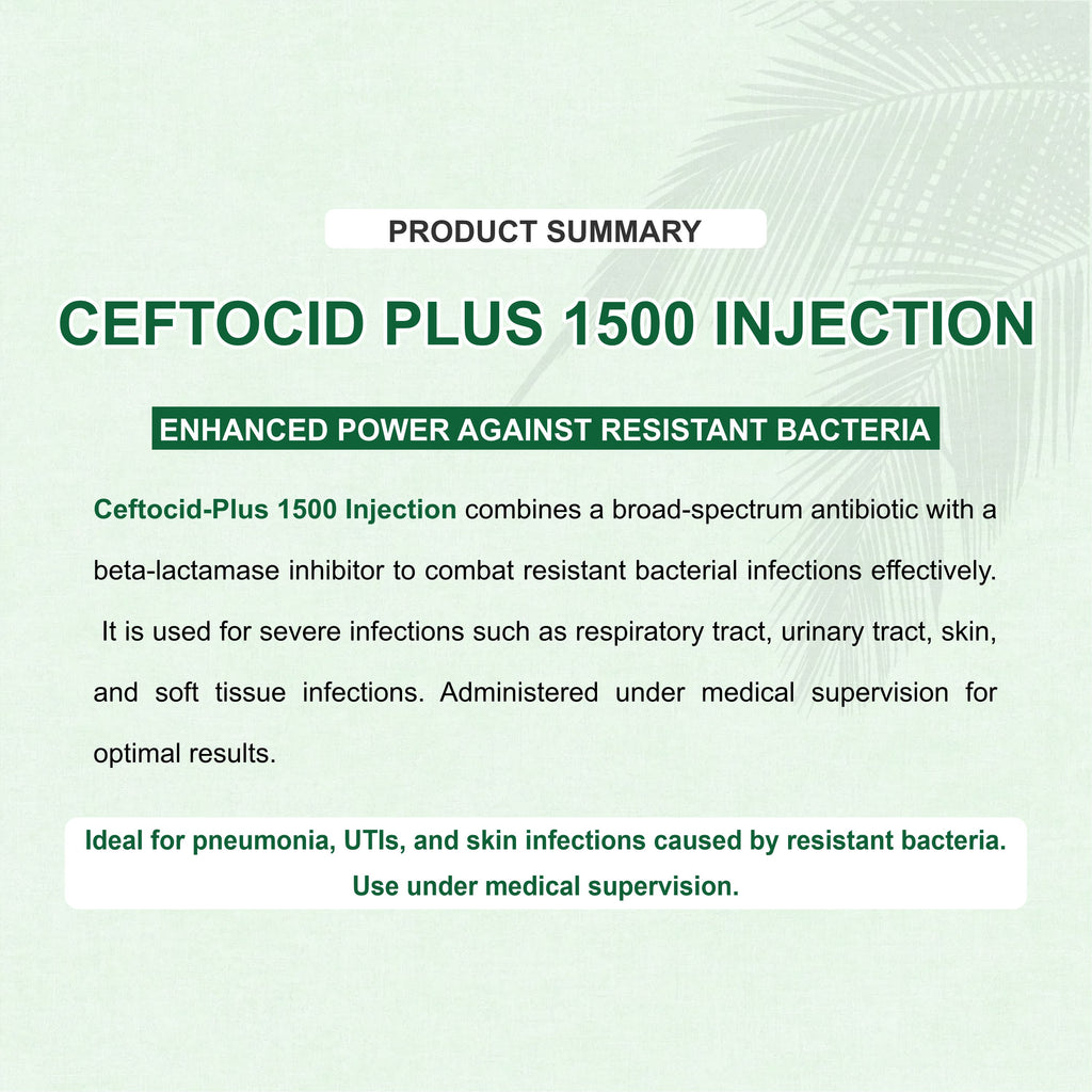 Ceftocid Plus 1500 Injection – Powerful Broad-Spectrum Antibiotic