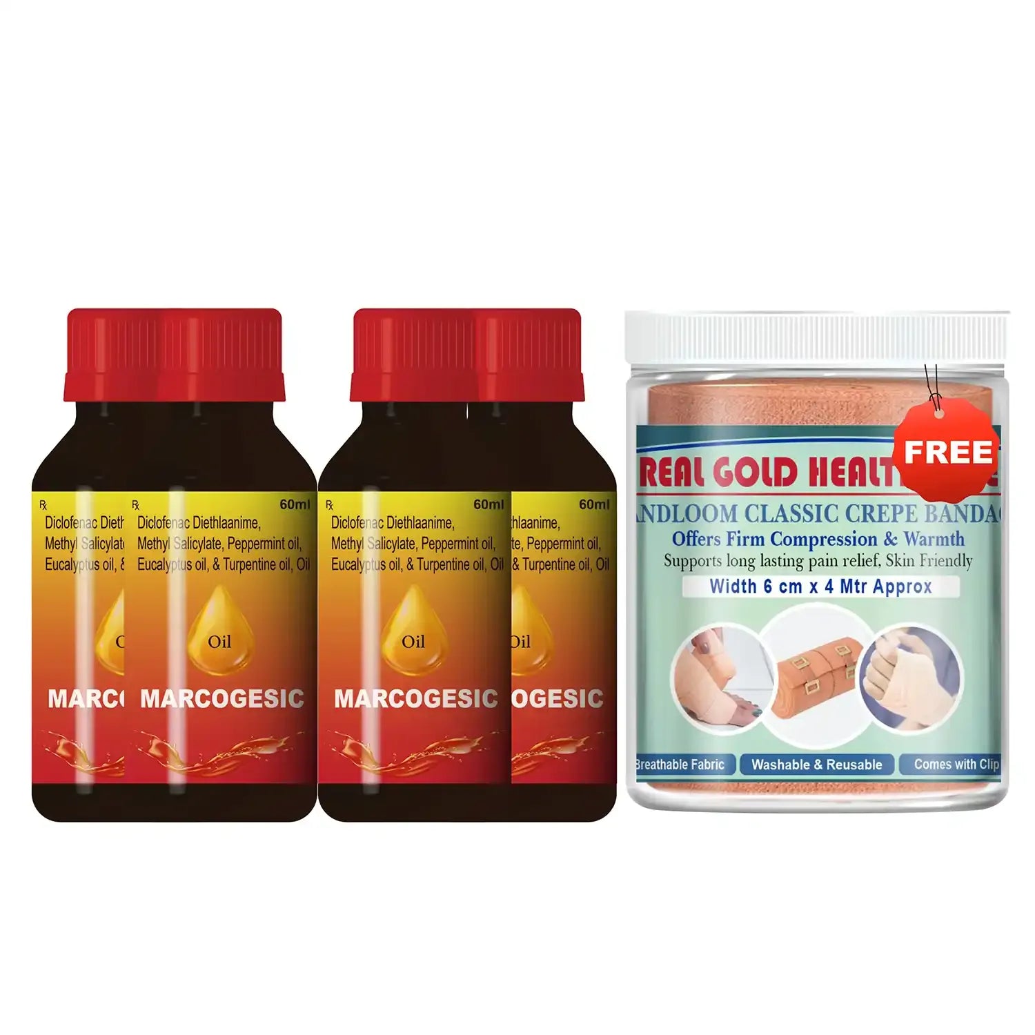 Marcogesic Oil 65ml – Joints and Muscle Pain Relief Oil Value Pack