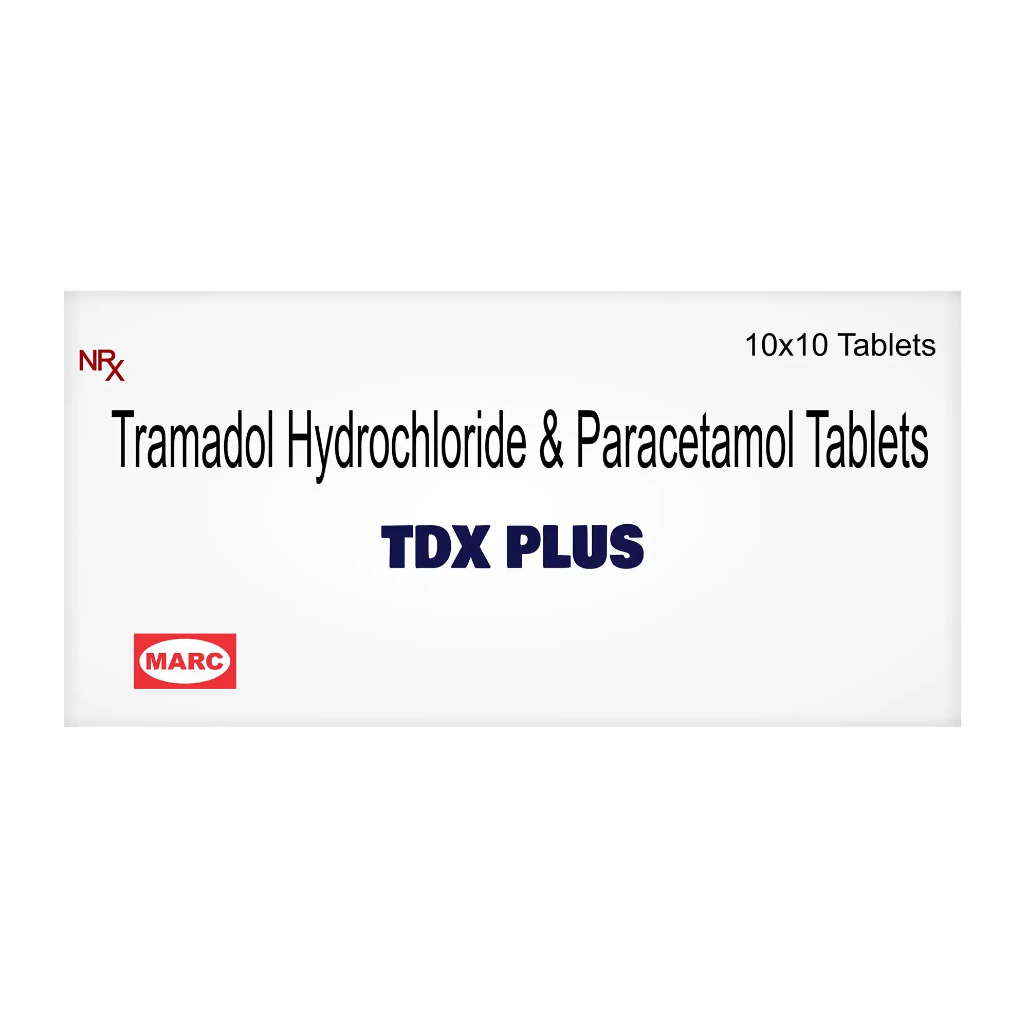TDX Plus Tramadol & Paracetamol Tablet – Moderate to Severe Pain Relief Combination