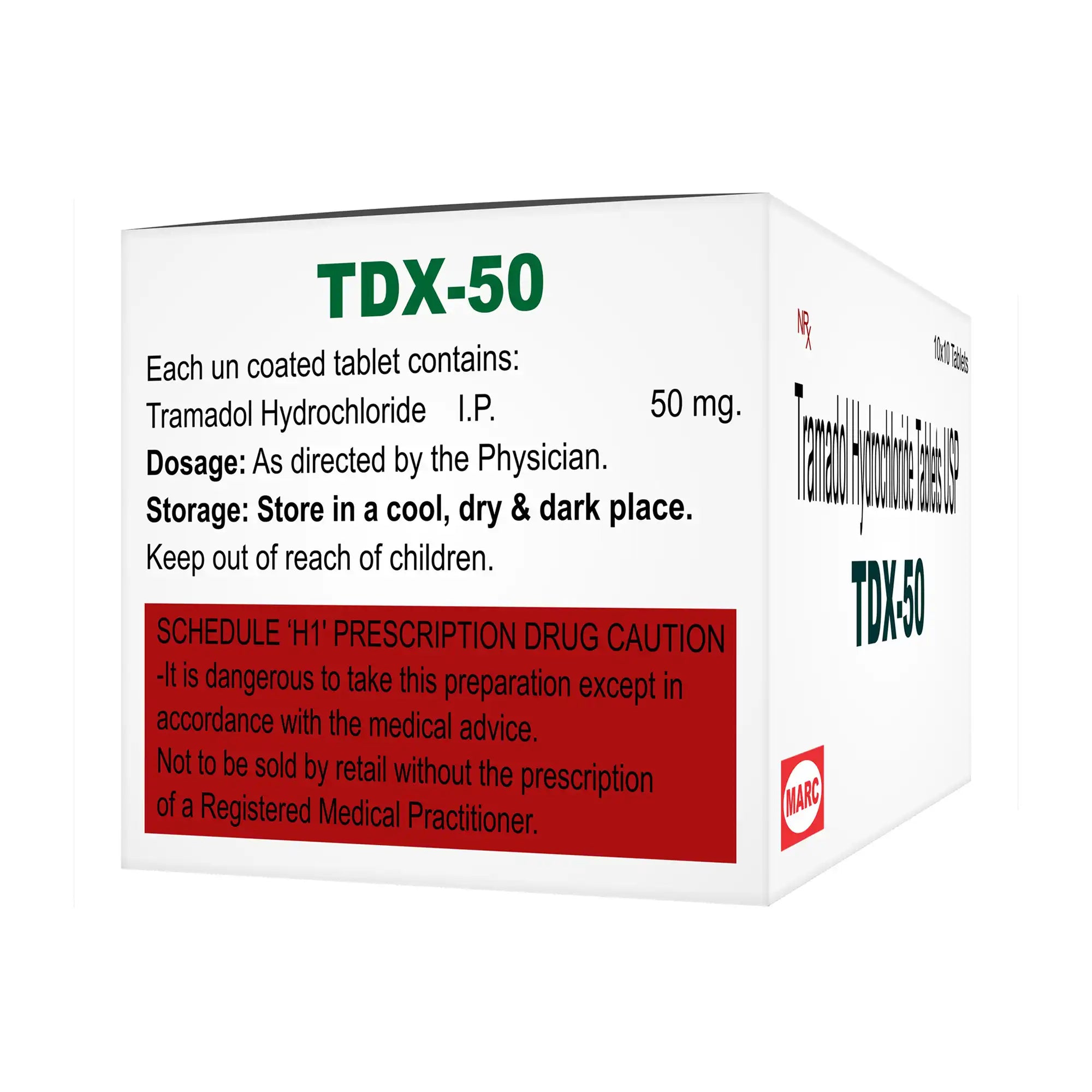 TDX-50 Tramadol Tablet – Moderate to Severe Acute Pain Relief