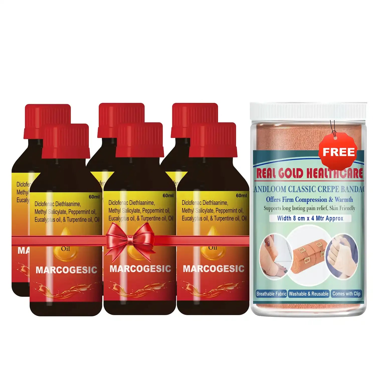 Marcogesic Oil 65ml – Joints and Muscle Pain Relief Oil Value Pack