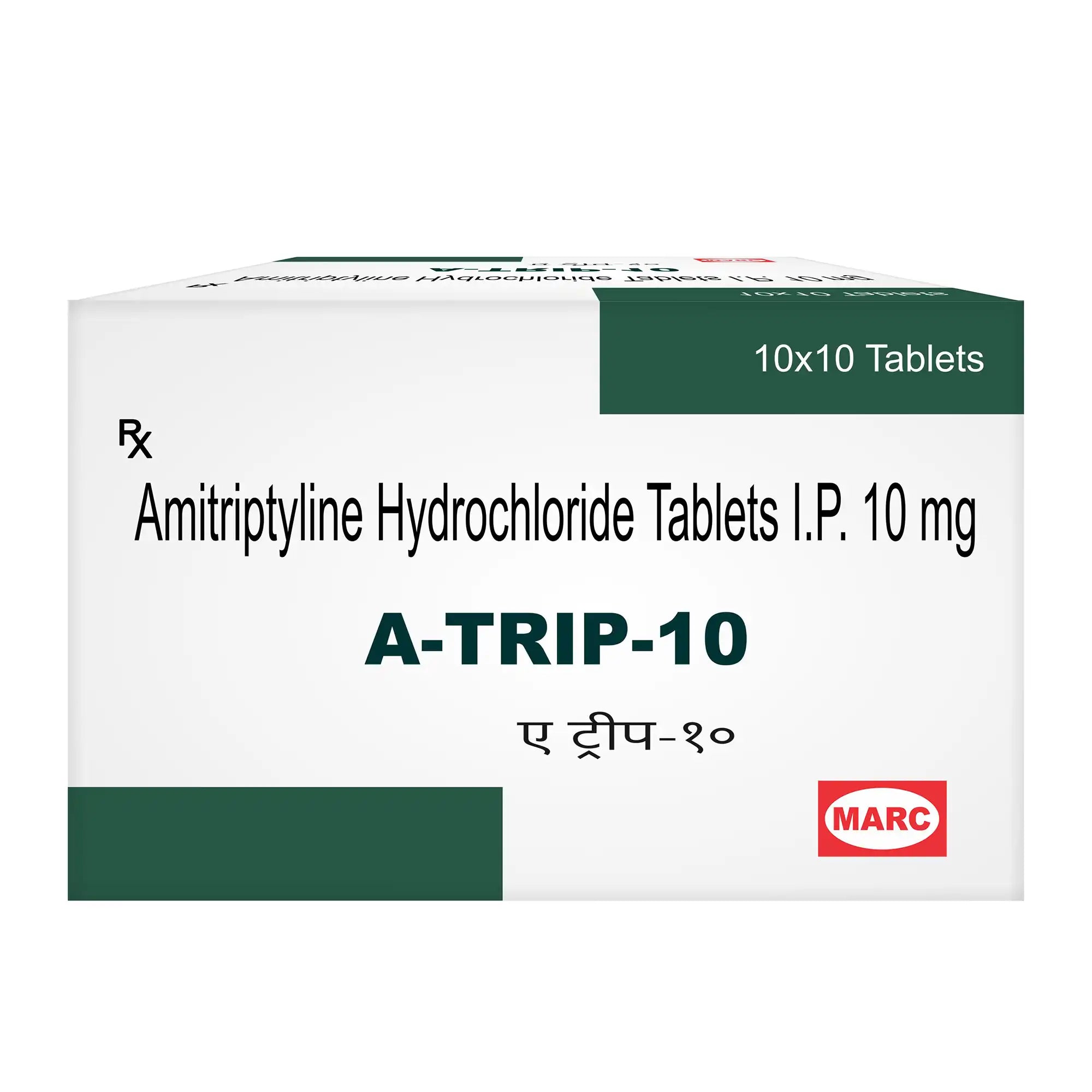 A-Trip 10 Amitriptyline Tablet – Depression, Nerve Pain & Sleep Disorder Relief