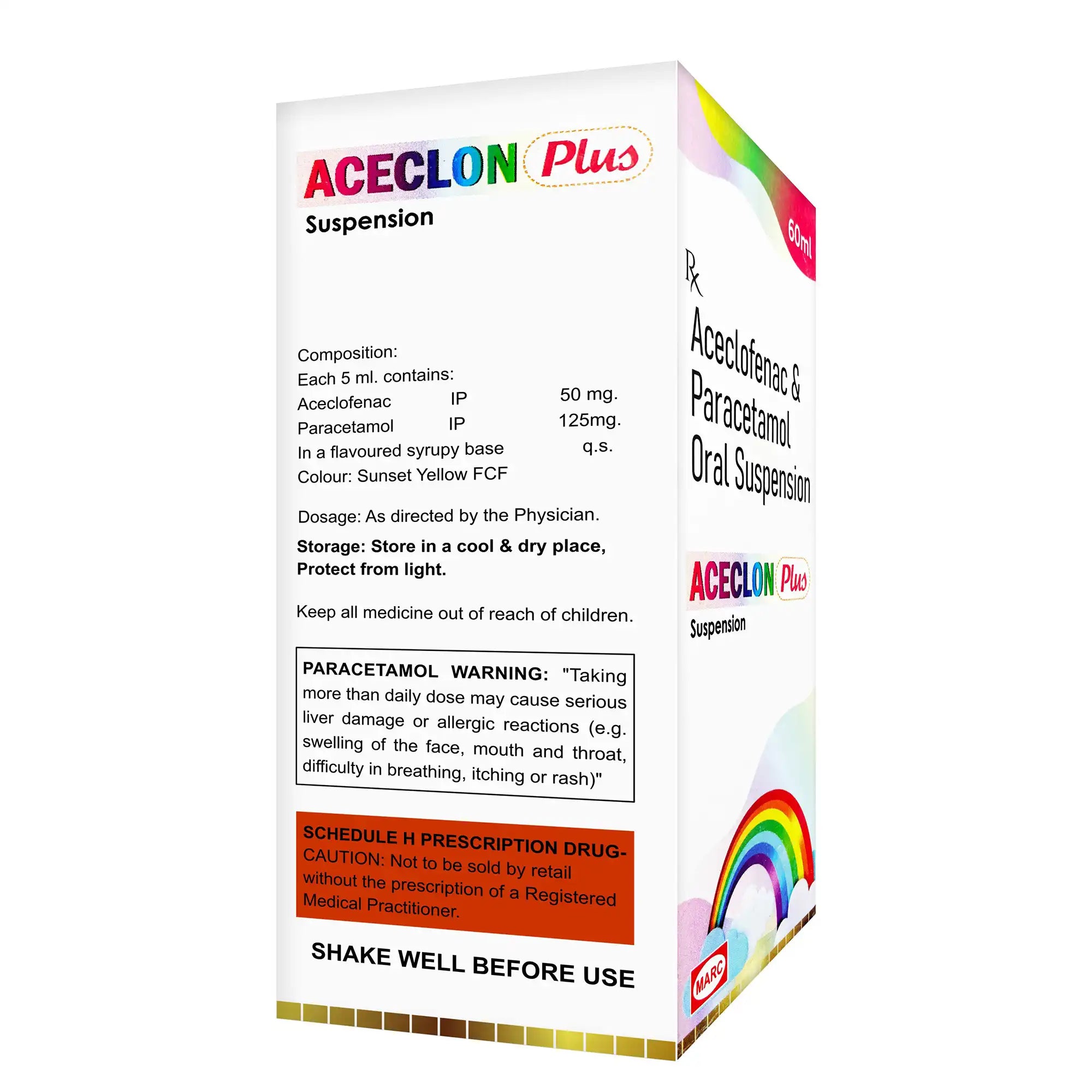 Aceclon Plus Aceclofenac & Paracetamol Syrup – Joint Pain, Arthritis & Fever Relief
