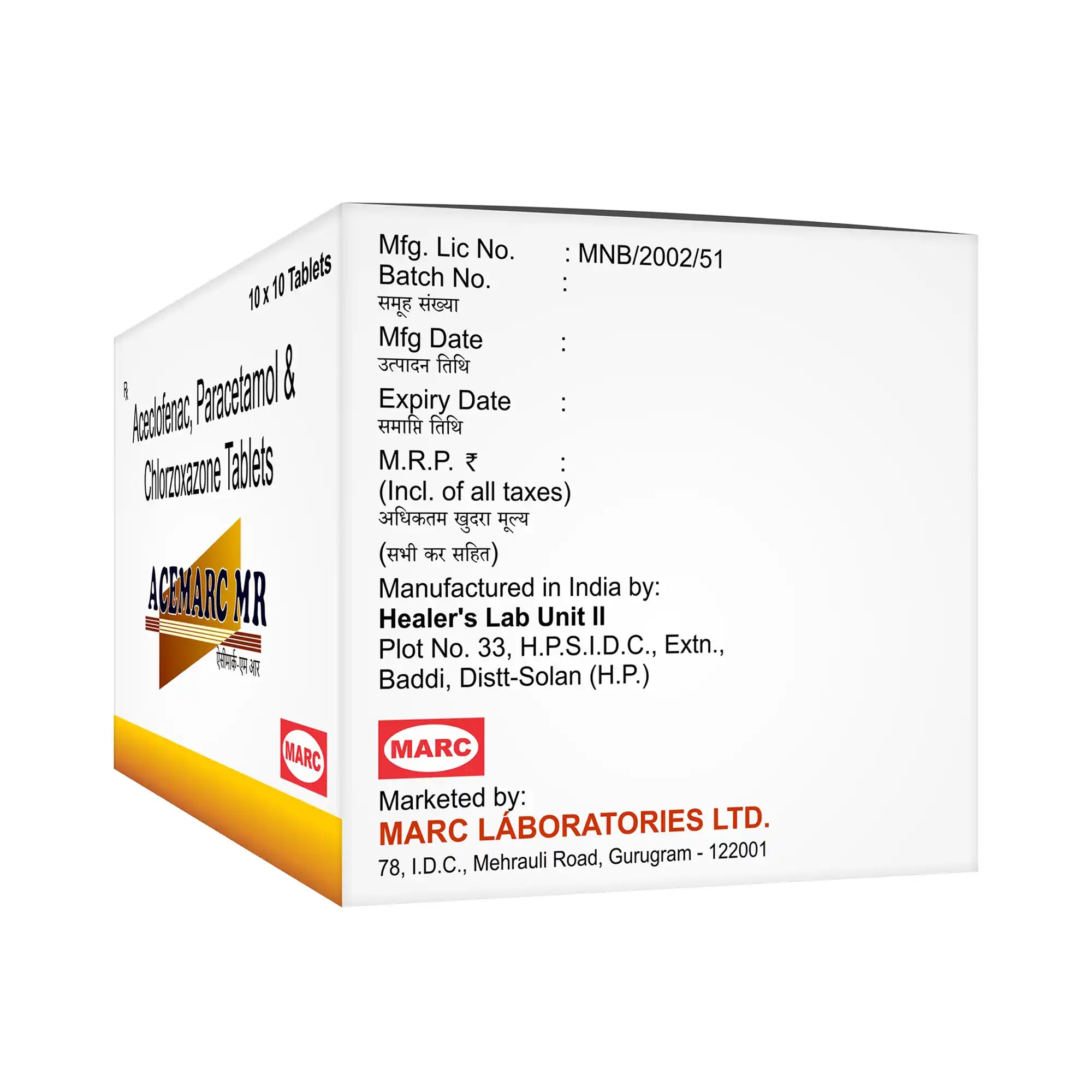 Acemarc MR Aceclofenac Modified Release Tablet – Long-Lasting Joint Pain & Arthritis Relief