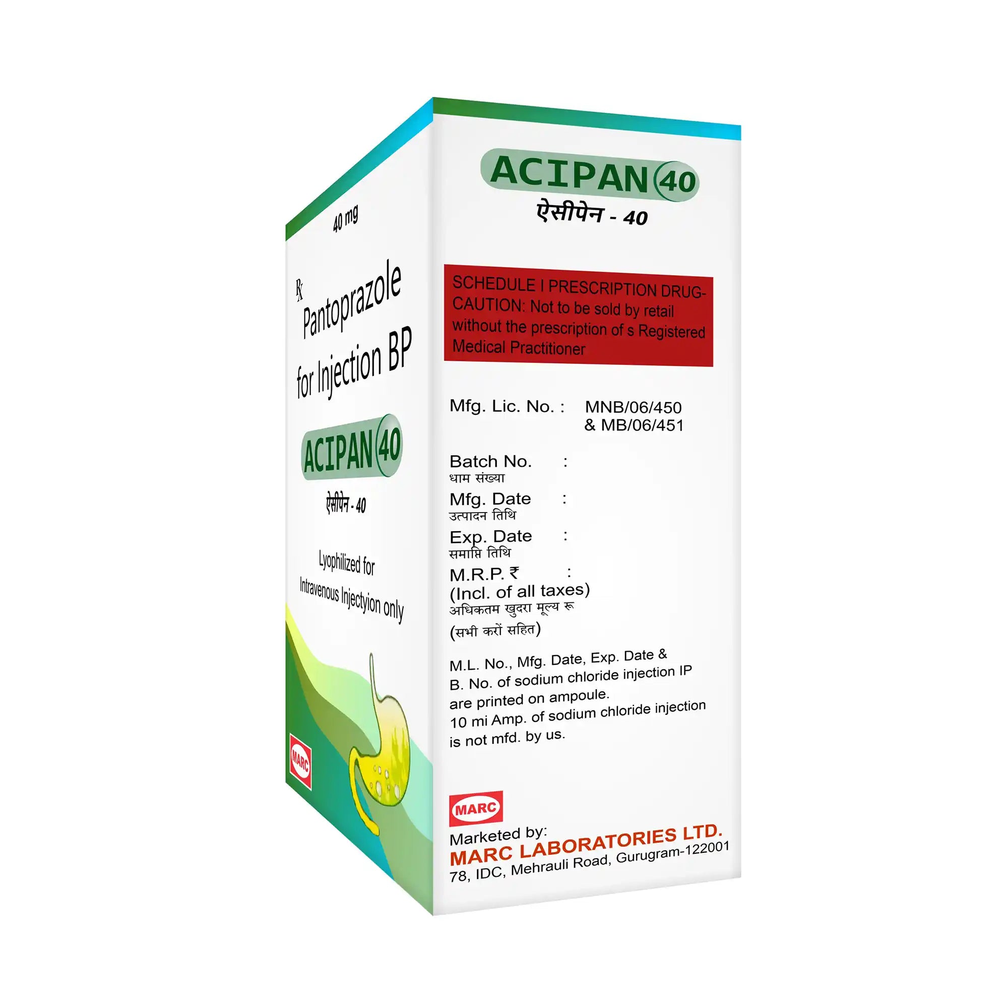 Acipan-40 Pantoprazole 40mg Injection – Hospital-Grade Acid Relief for Severe GERD & Ulcers